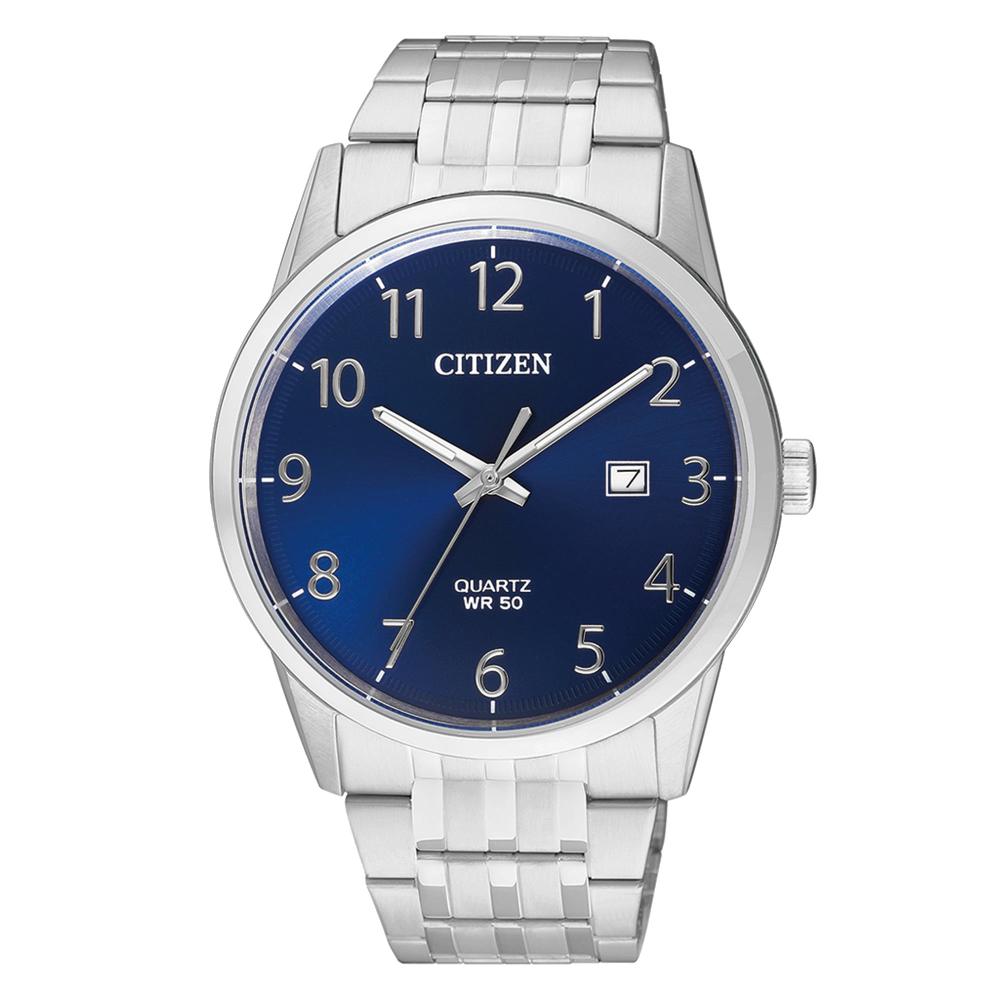 Citizen Quarzuhr Armbanduhr, Herrenuhr, Damenuhr, Edelstahlarmband, Datum