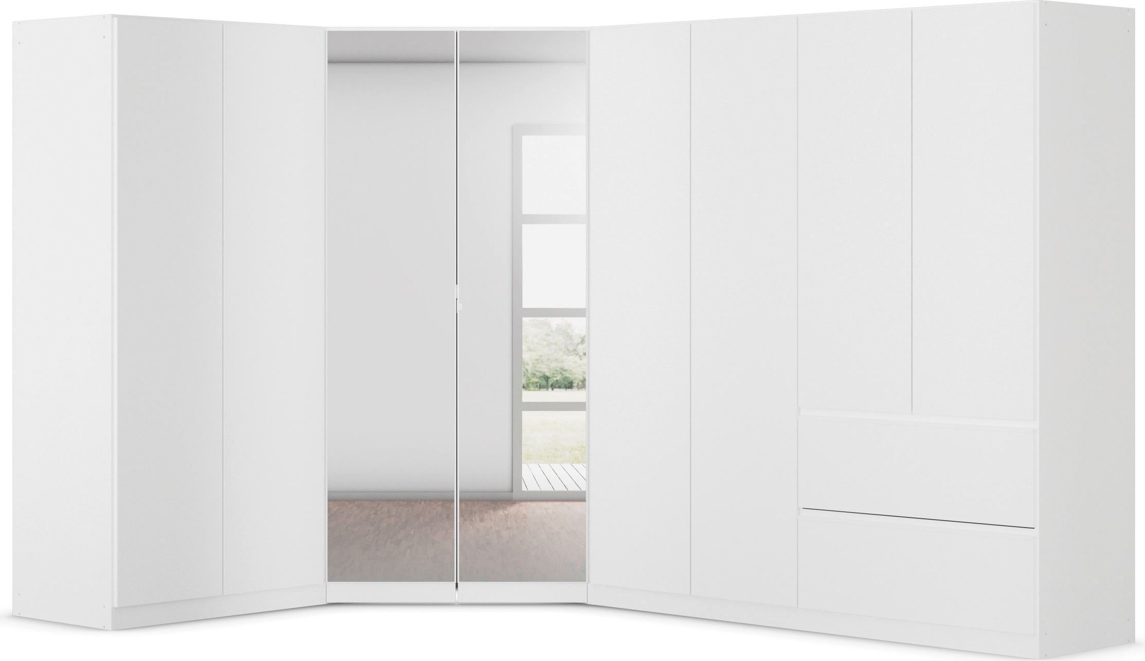 rauch Schrank-Set "Kleiderschrank Schrank Garderobe Wäscheschrank COSTA Größe 208x298 cm" Set, in 3 Ausstattungen BASIC/CLASSIC/PREMIUM, 3 Stk. tlg.