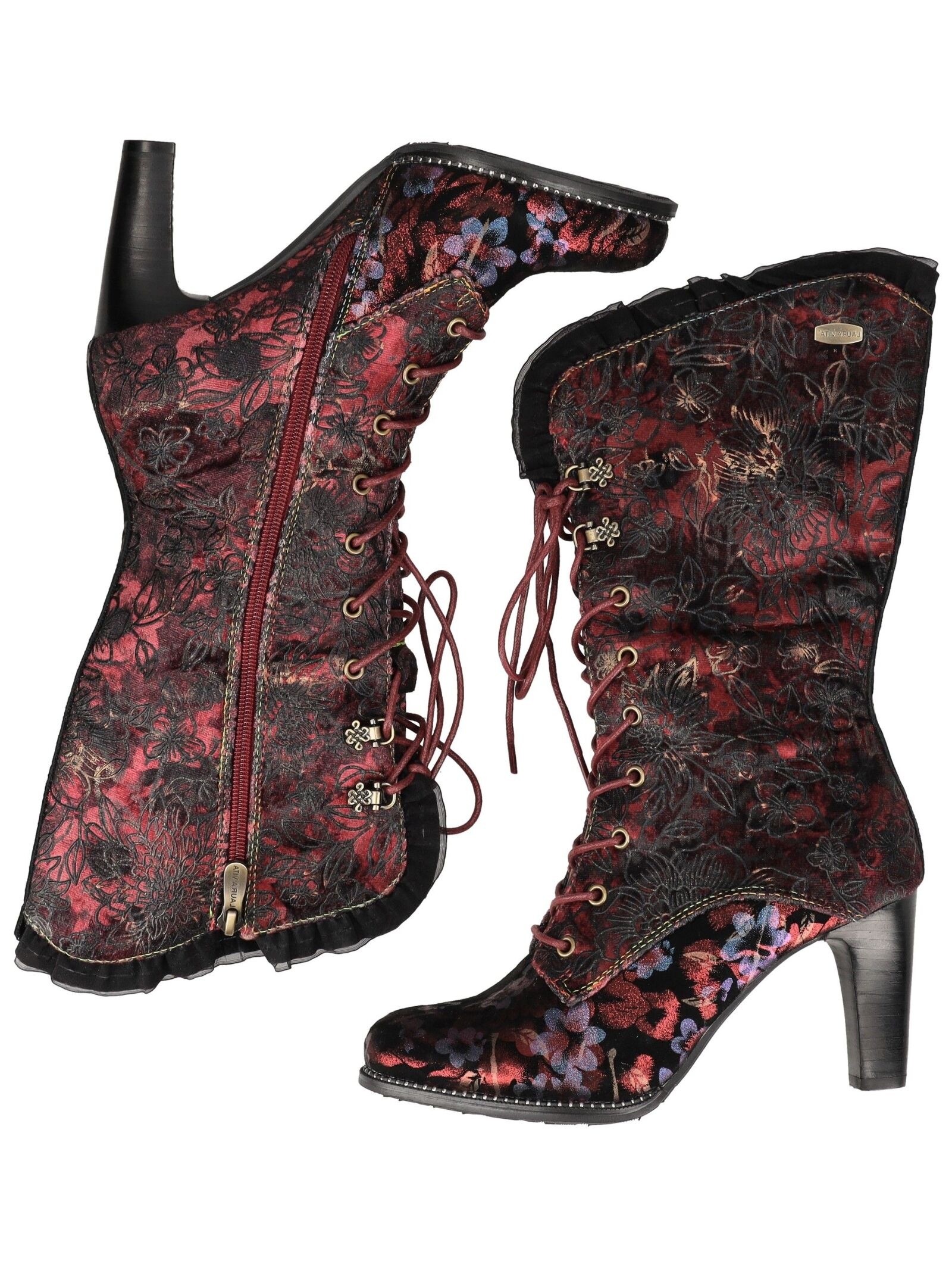 LAURA VITA High-Heel-Stiefel »LAURA VITA Stiefel Leder/Textil«