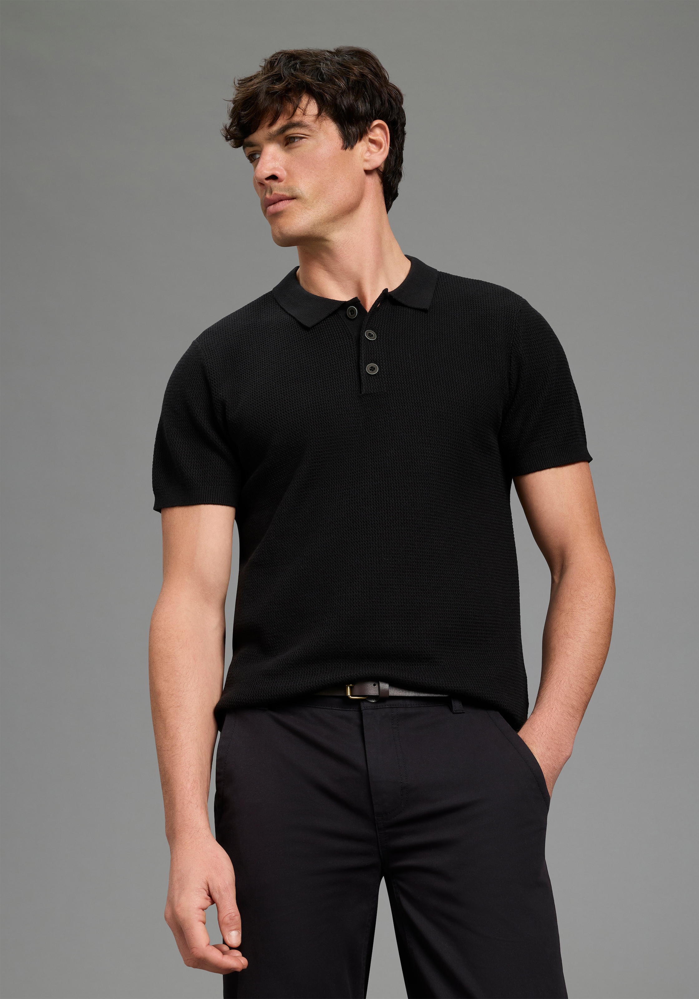 Bruno Banani Polokragenpullover "Strickpolo" günstig online kaufen