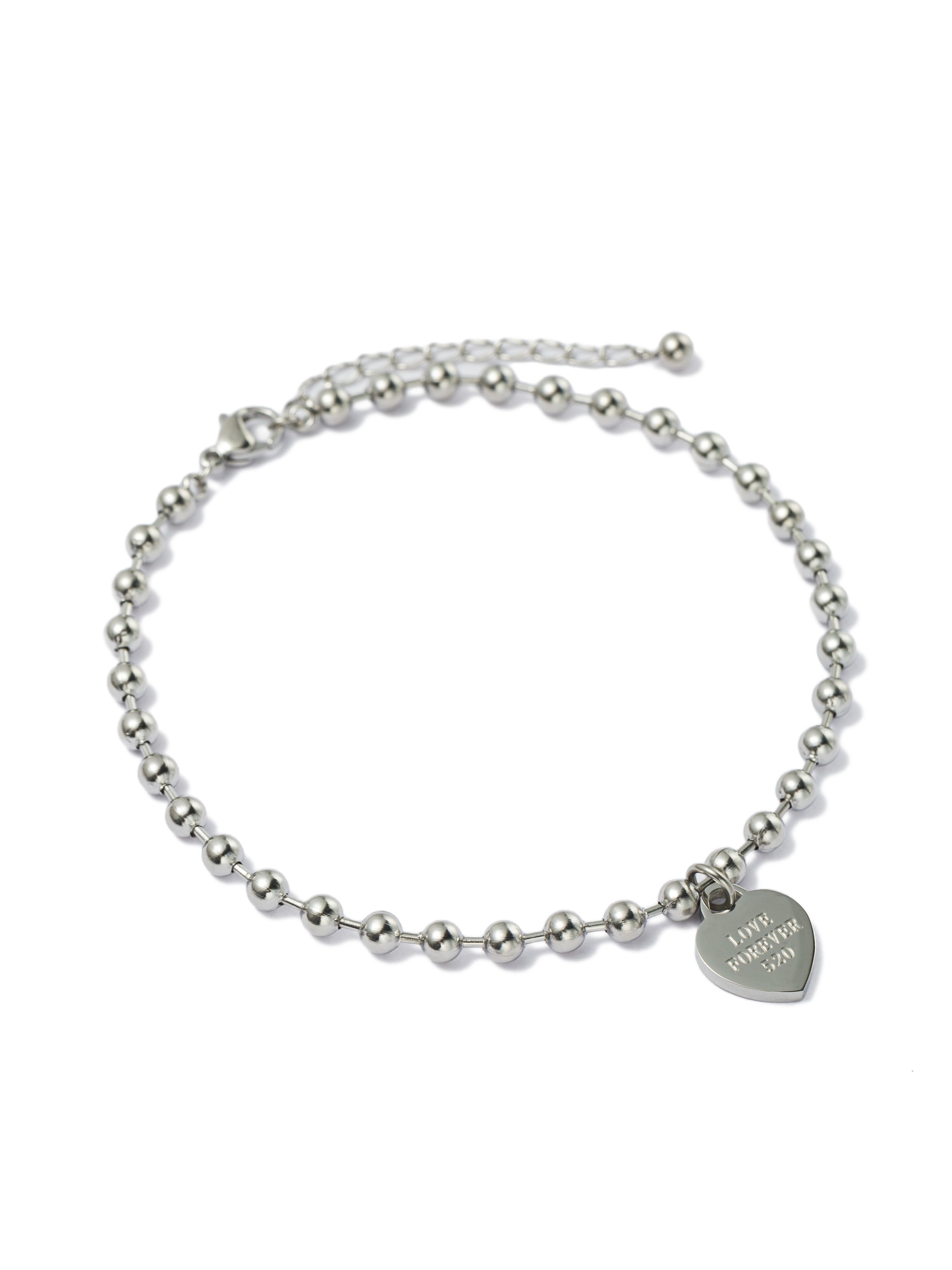 Aniston JEWELRY & WATCHES Fußkette mit Anhänger »Schmuck Geschenk Edelstahl Fußschmuck Herz LOVE FOREVER 520« Made in Germany