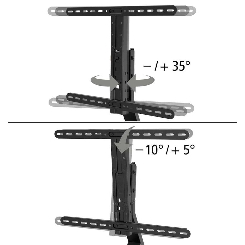 Hama TV-Standfuß »Vollbeweglicher Fernsehständer, TV Ständer bis 165cm/65Zoll Höhenverstellbarer TV-Standfuß«