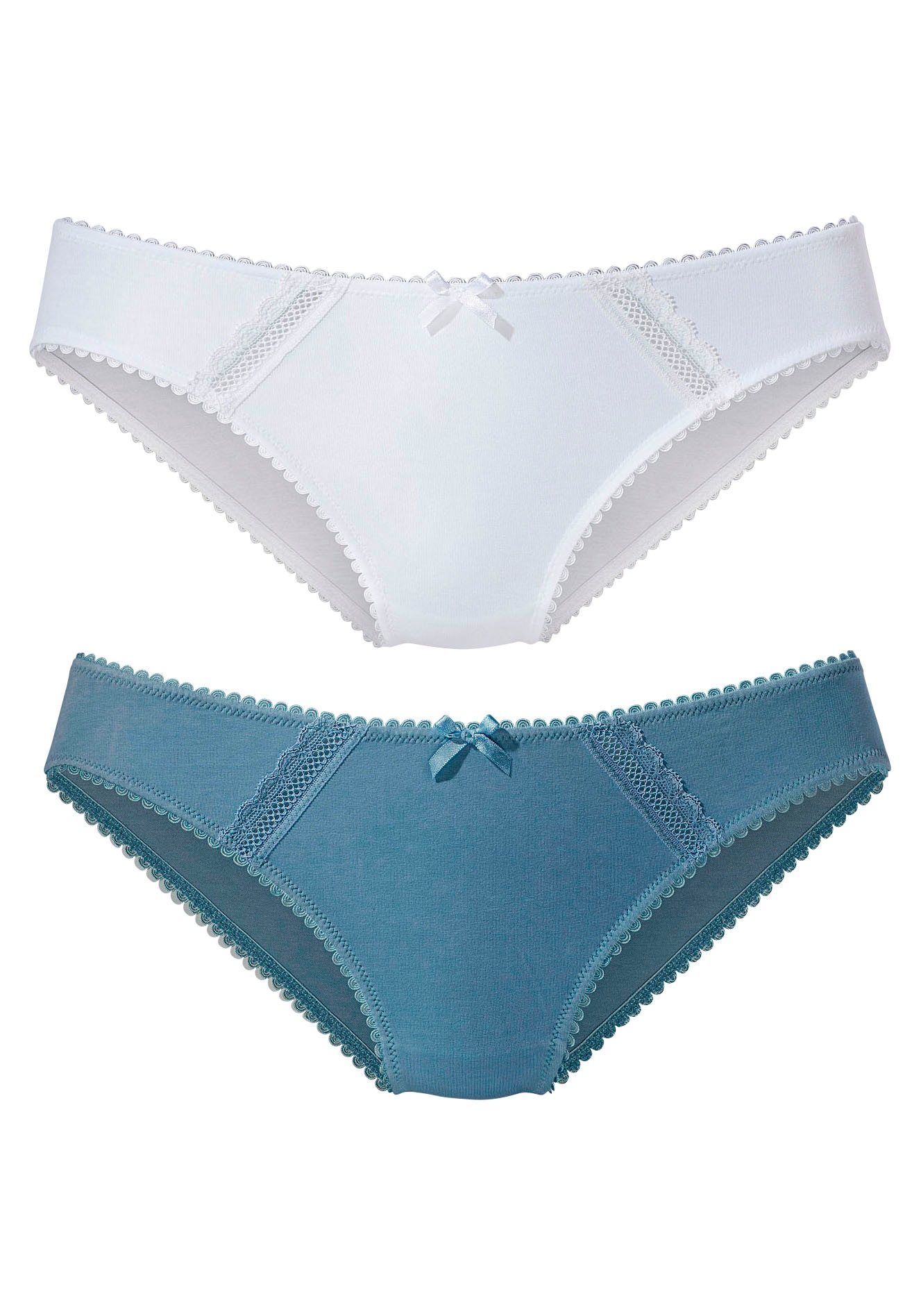 Nuance Bikinislip 2 tlg., aus weicher Baumwolle günstig online kaufen