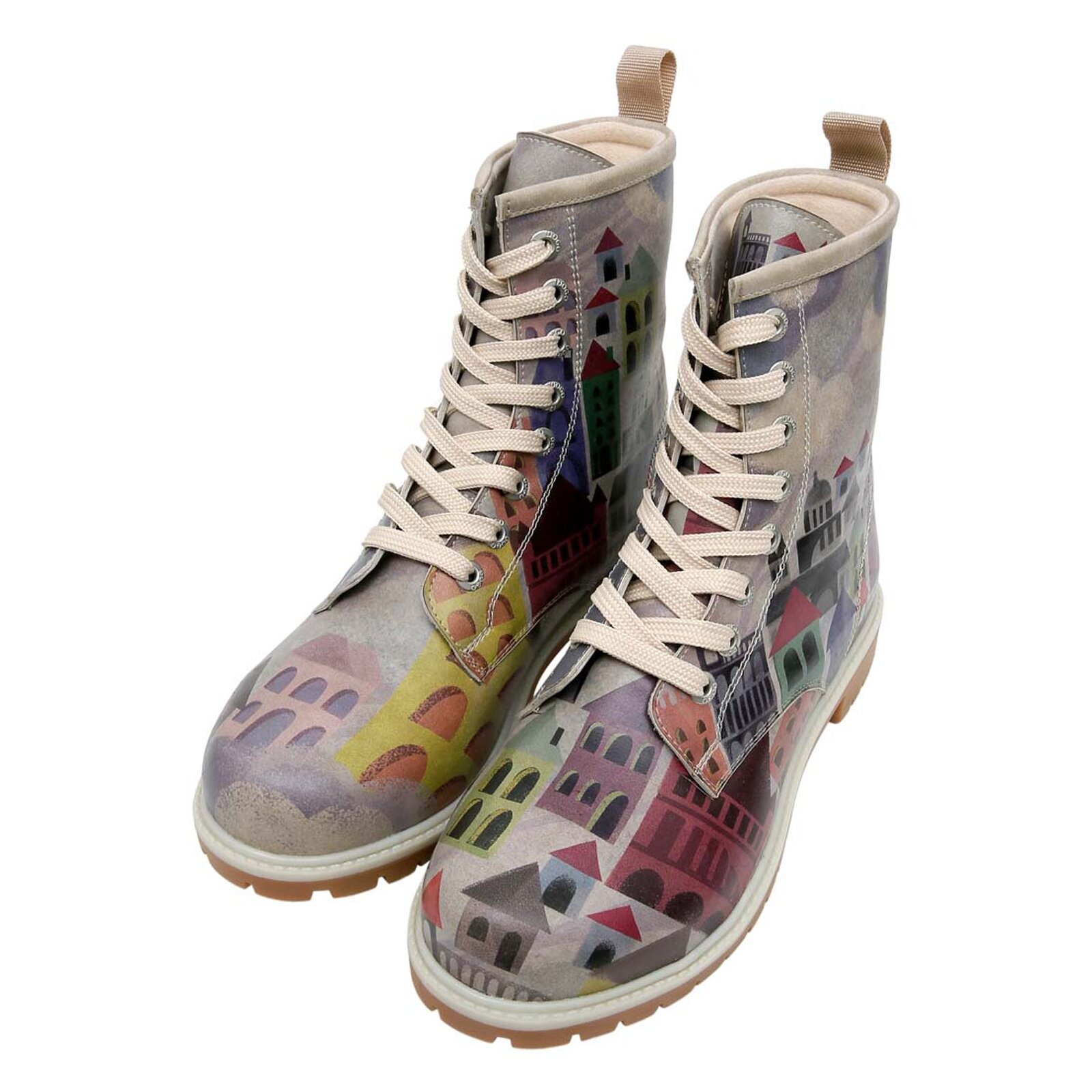 DOGO Schnürboots "Long Boots Schnürstiefel The Unknown Land Damen Stiefelet günstig online kaufen