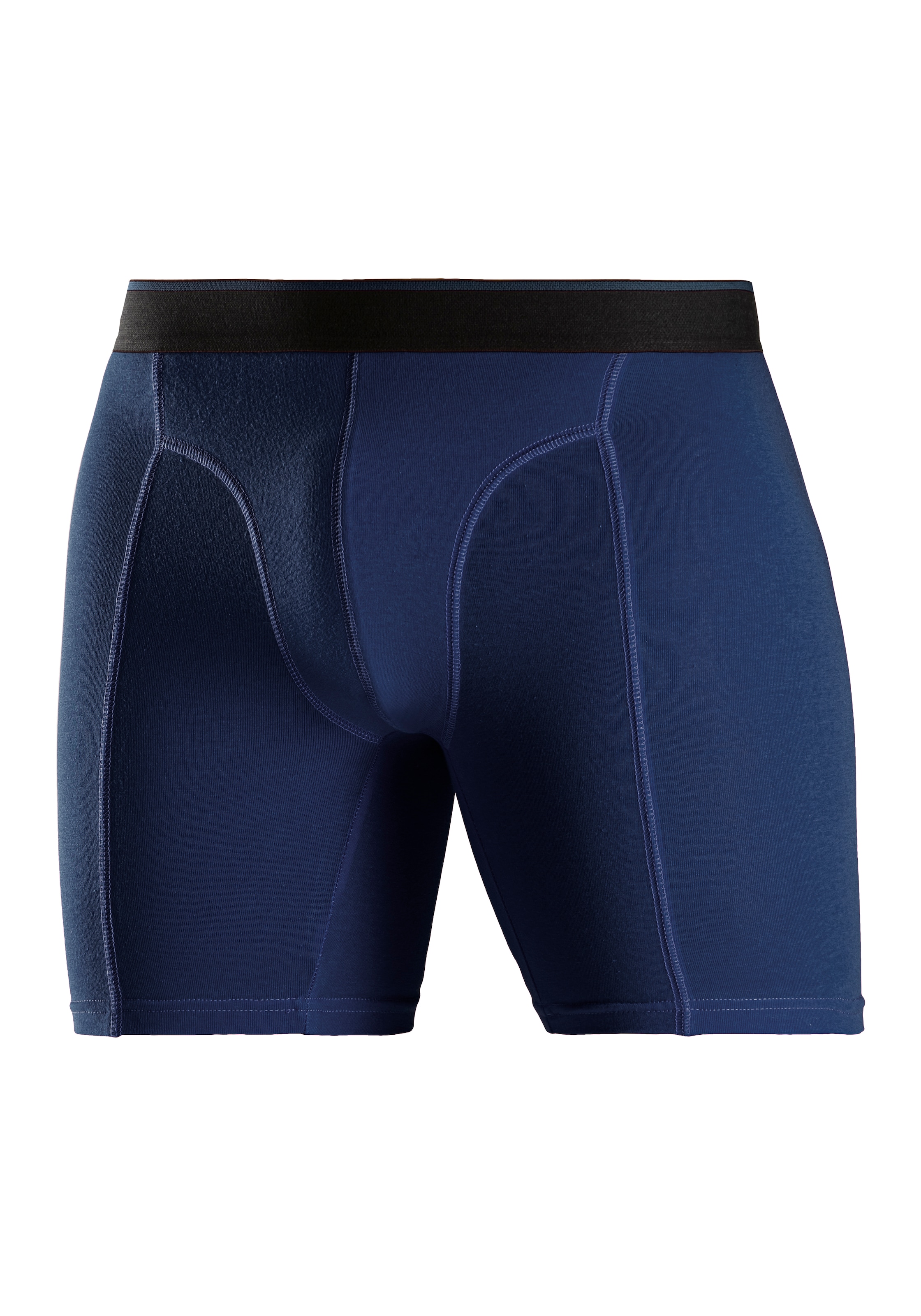 AUTHENTIC LE JOGGER Langer Boxer, (Packung, 5 St.), mit zweifarbigem Webbund und längerem Bein