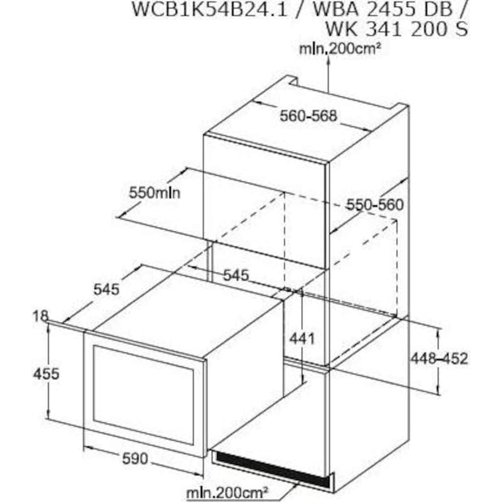 Amica Einbauweinkühlschrank »WK 341 200 S«, für 24 Standardflaschen á 075l