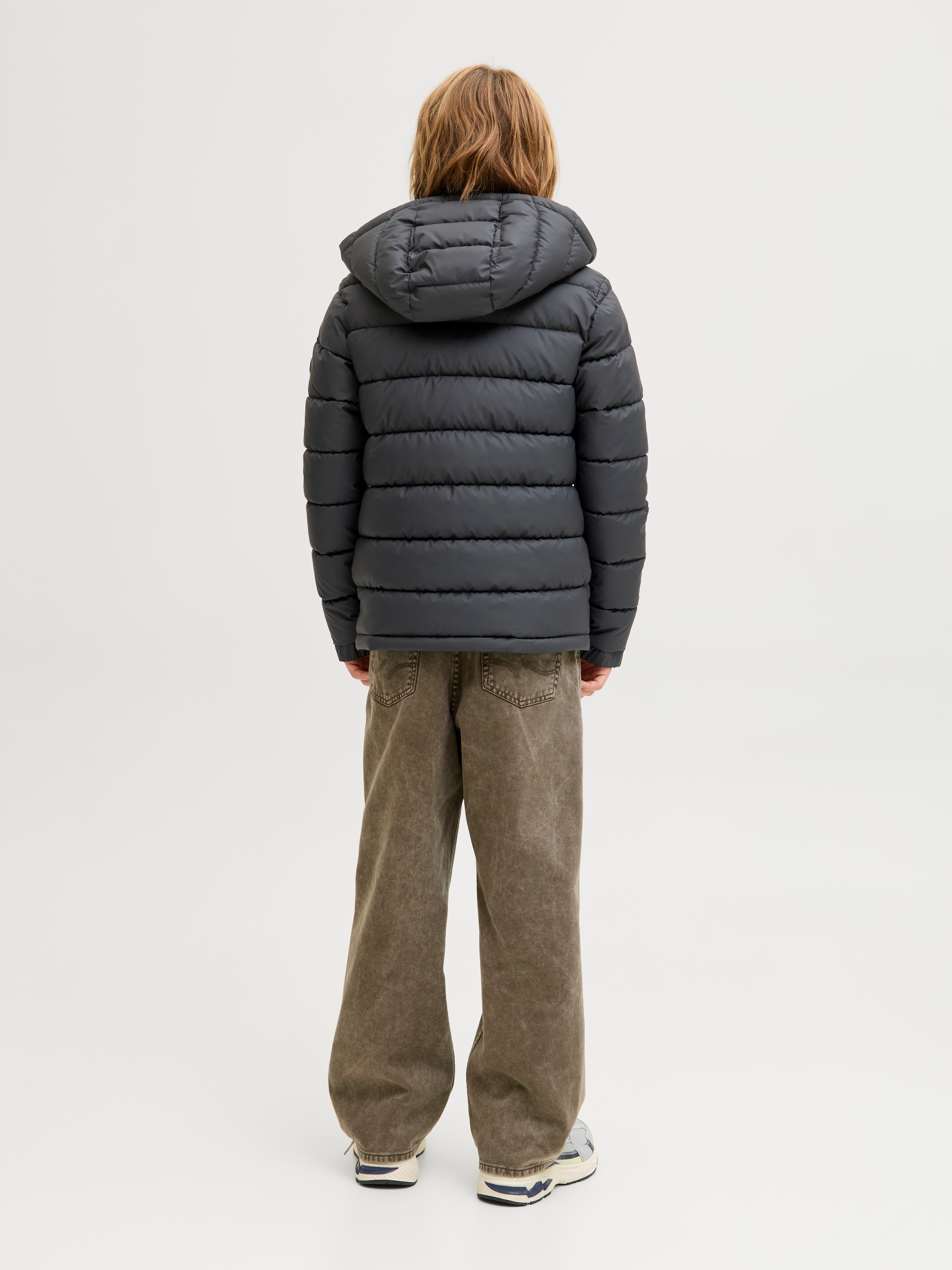 Jack & Jones Junior Steppjacke »JCOPOINT PU PUFFER JACKET BF JNR« mit Kapuze