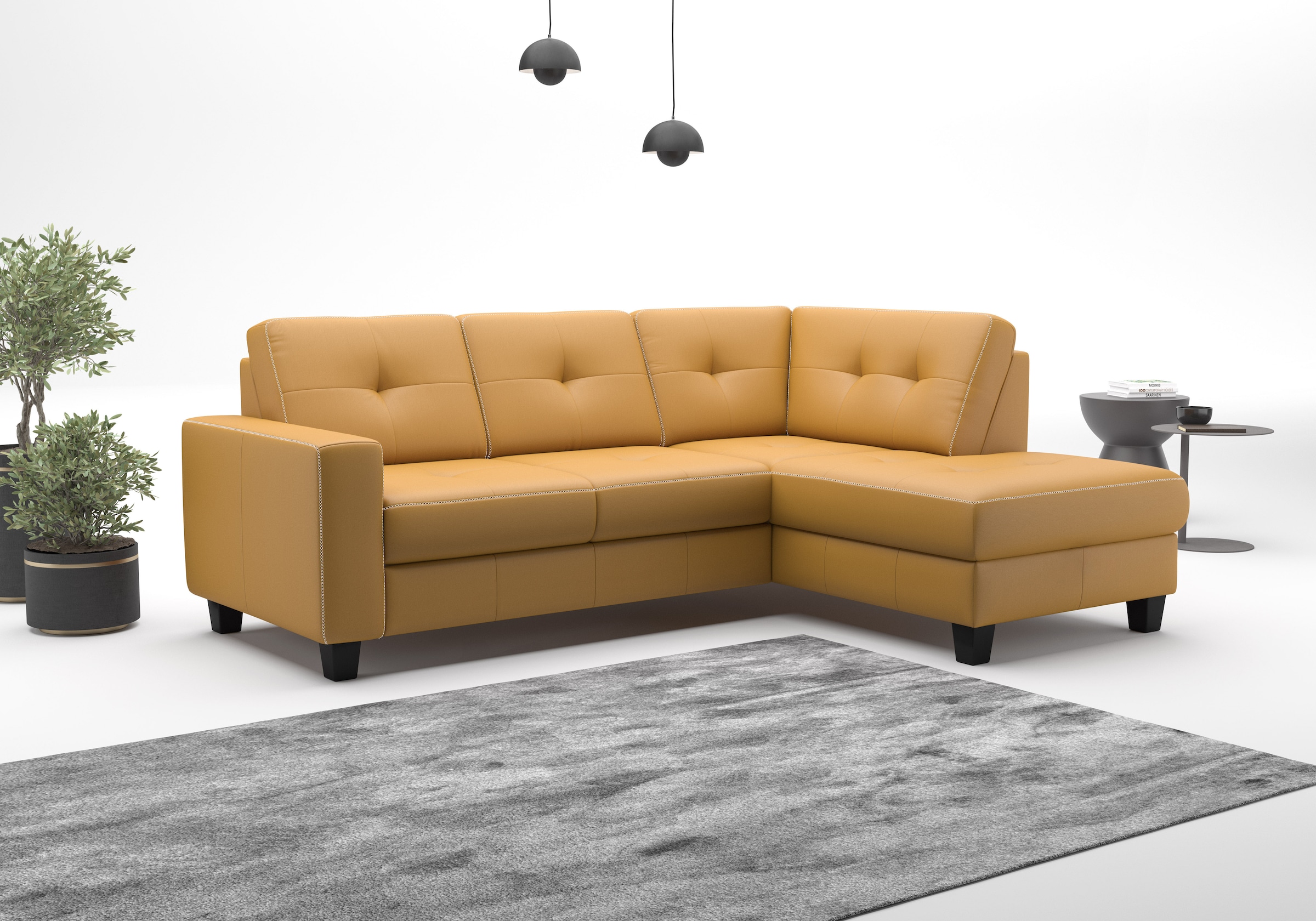 OTTO home Ecksofa "Varese" wahlweise mit Schlaffunktion und Bettkasten