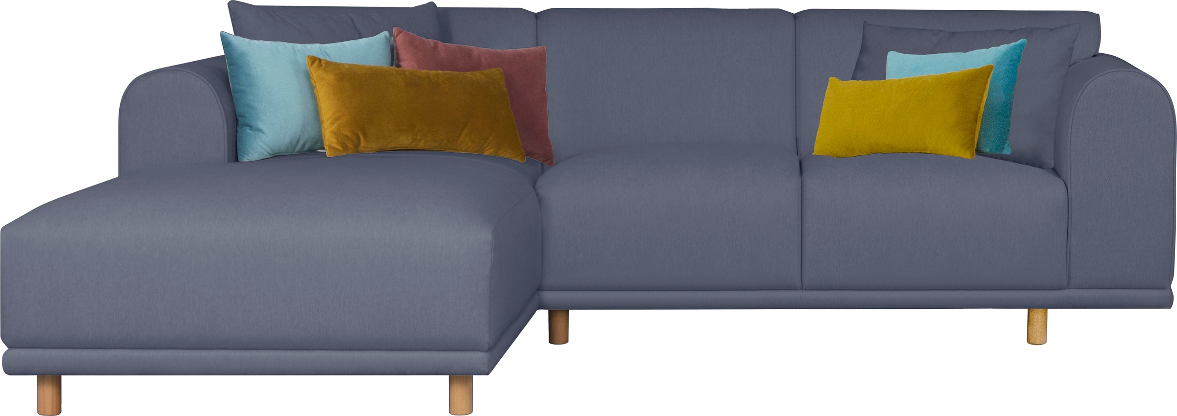 andas Ecksofa "Maroon L-Form", in skandinavischem Design, mit losen Kissen günstig online kaufen