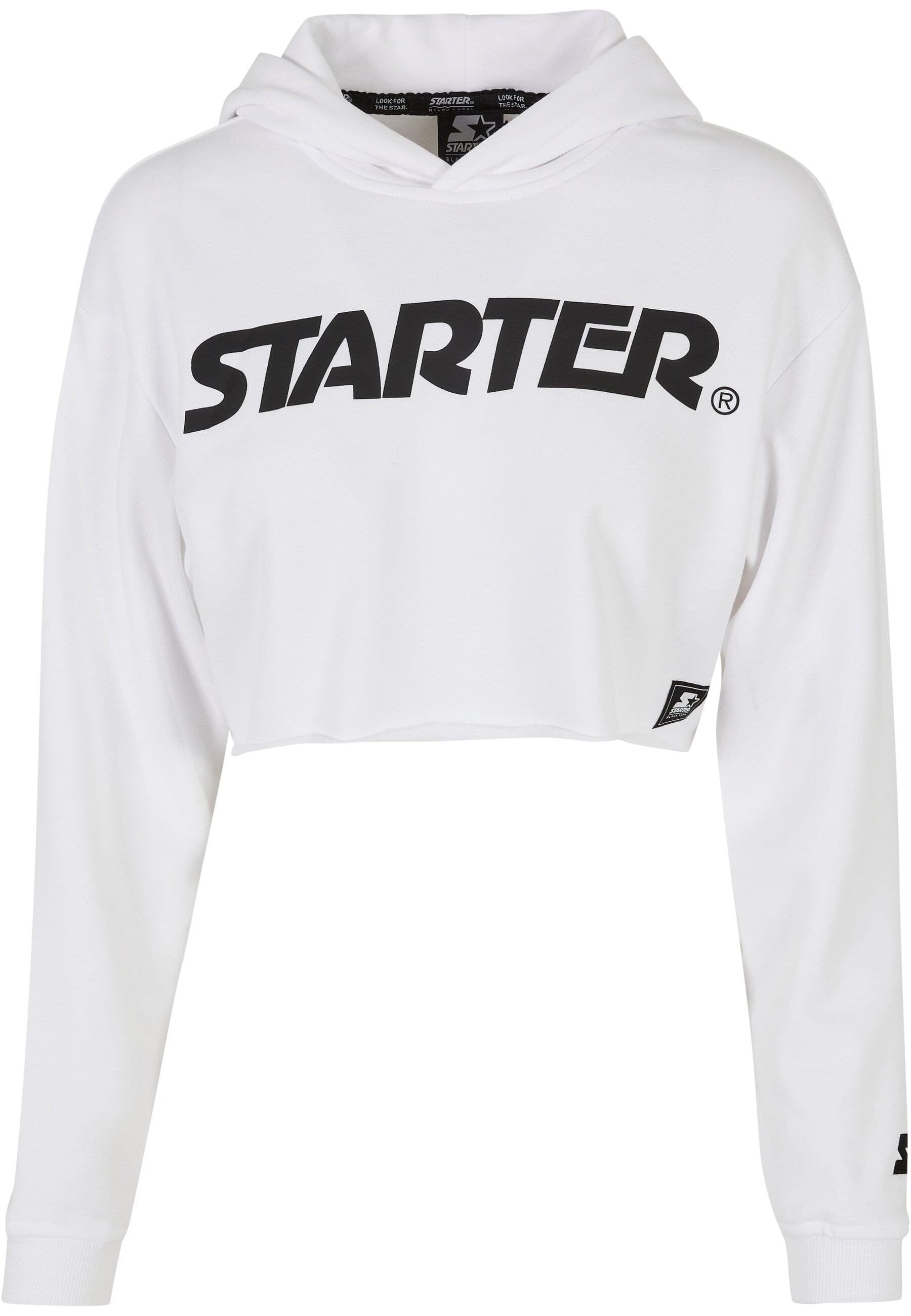 Starter Black Label Rundhalspullover "Starter Black Label Damen Ladies Starter Cropped Hoody"