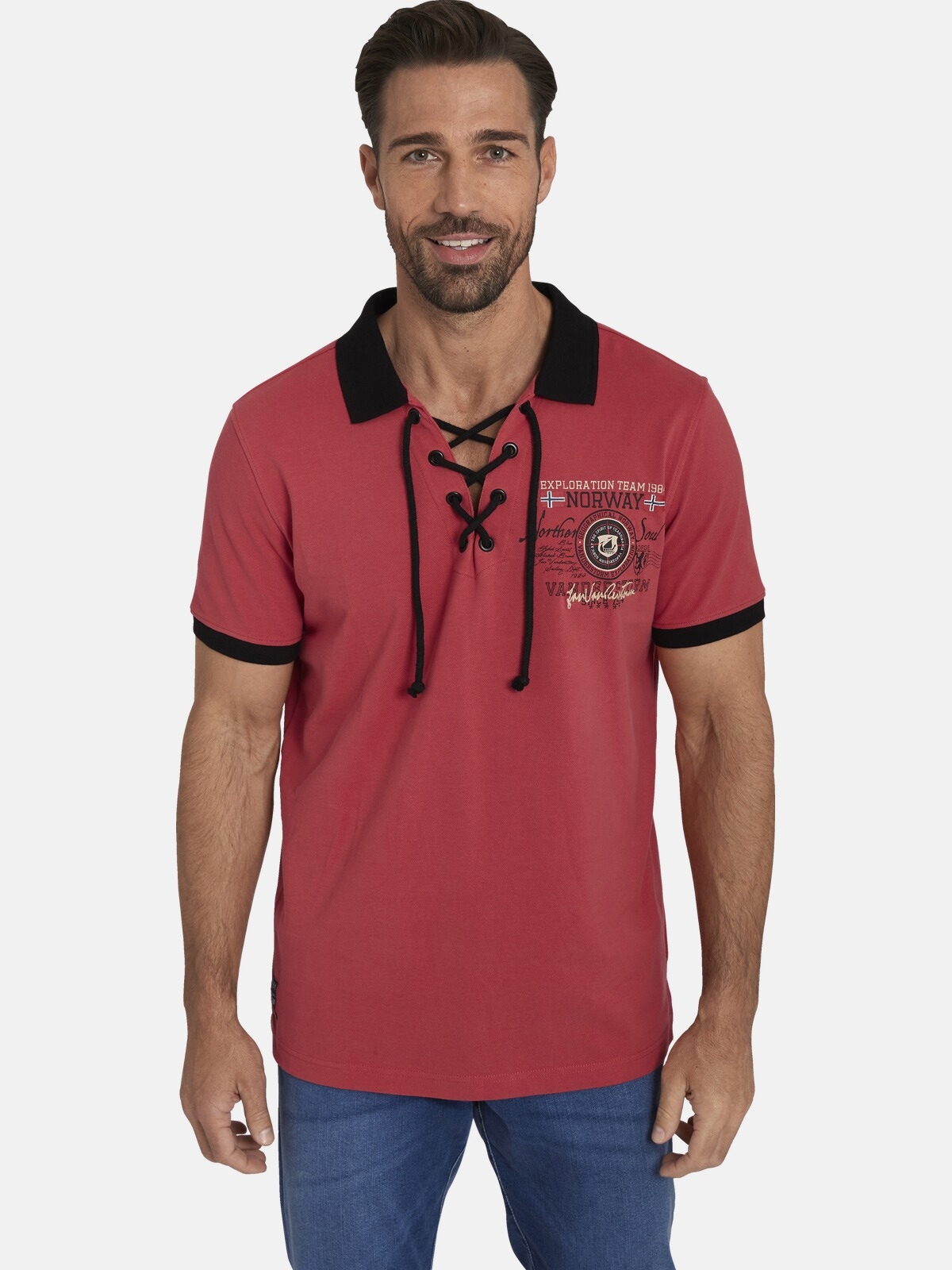 Jan Vanderstorm Poloshirt "Doppelpack Poloshirt ELJAR" günstig online kaufen