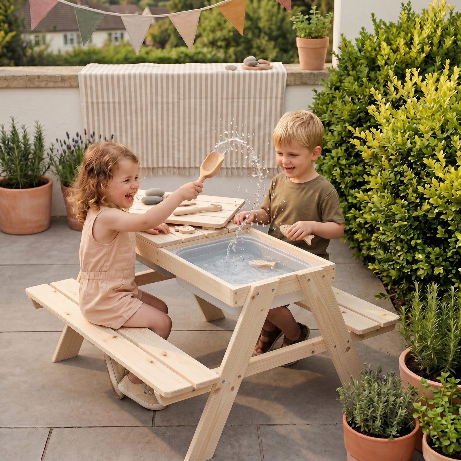roba® Garten-Kindersitzgruppe »Outdoor+ mit Spielwannen«