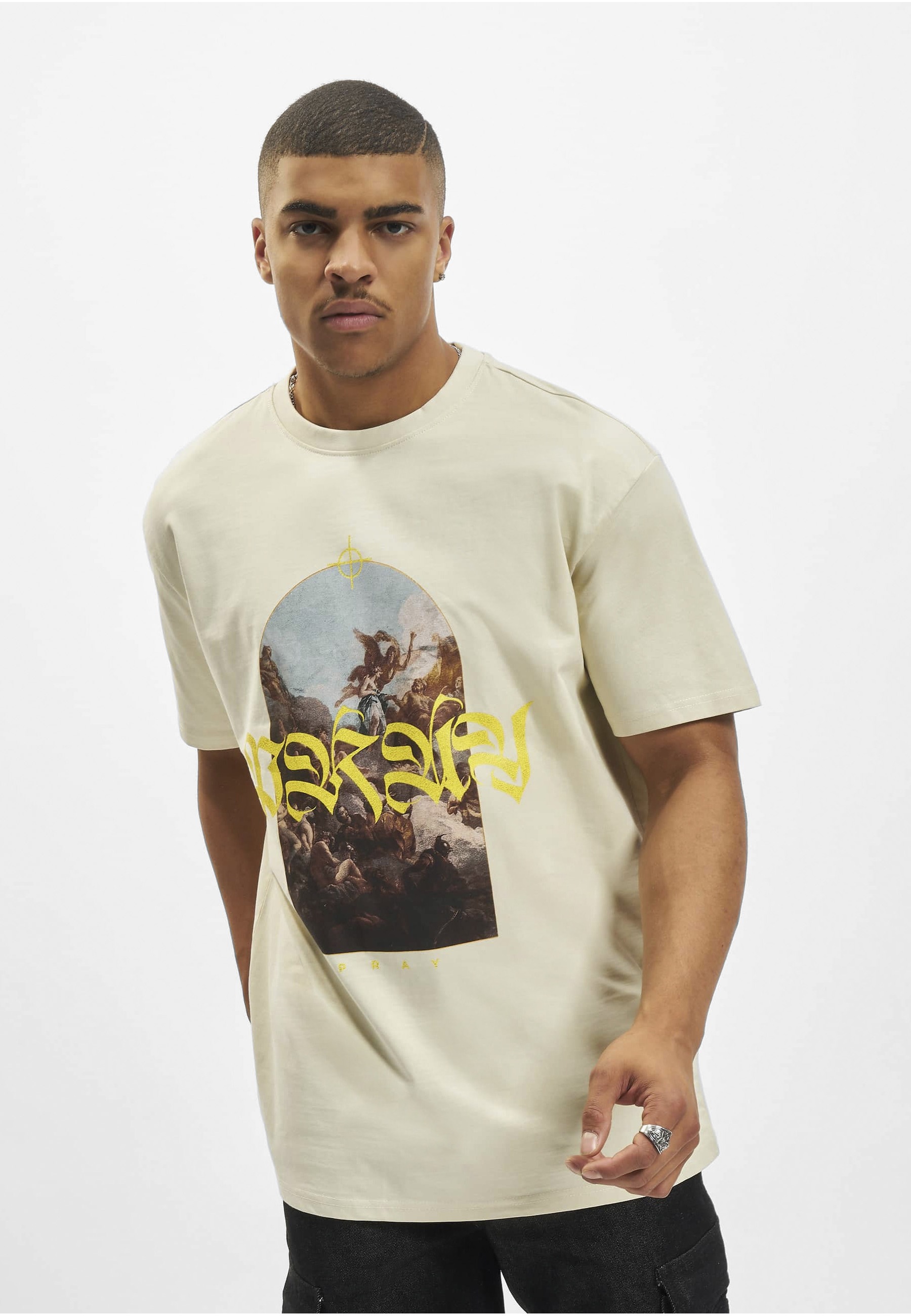 Upscale by Mister Tee Kurzarmshirt »Upscale by Mister Tee Herren Pray Painting Oversize Tee« 1 Stk.