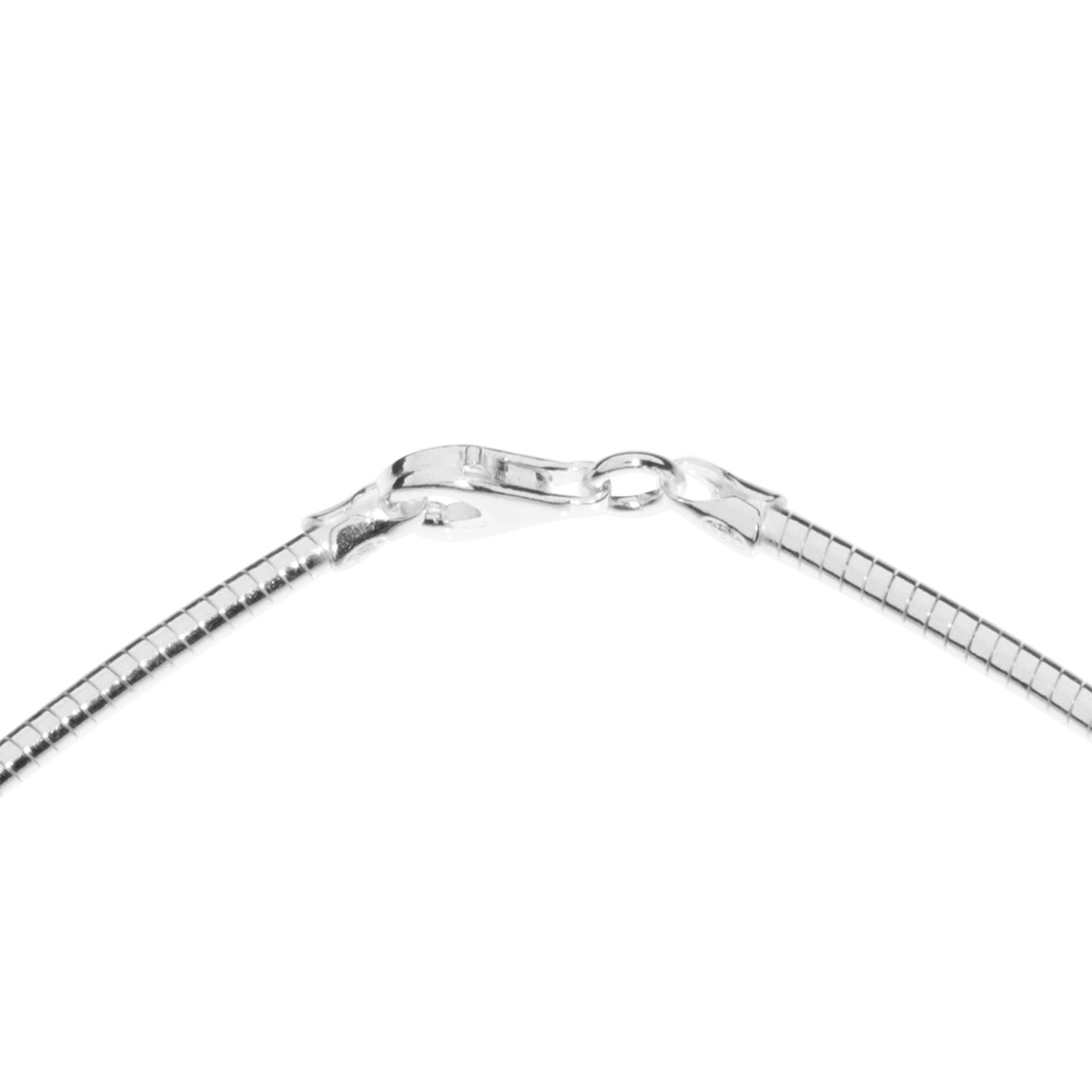 OSTSEE-SCHMUCK Halsreif »- Omega 2,2 mm - Silber 925/000 -,«