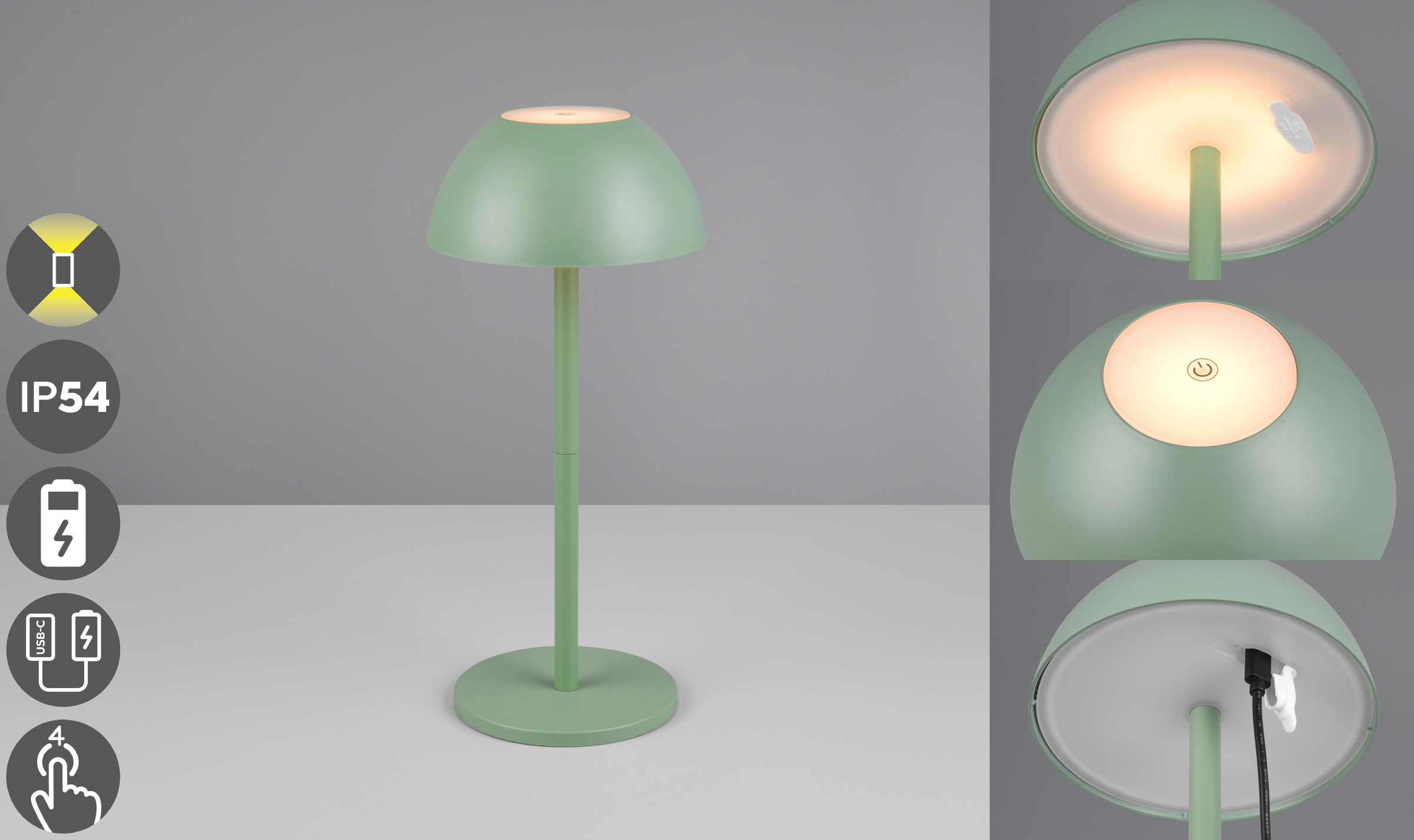 my home LED Außen-Tischleuchte "Abbey Tischleuchte (Stück)" LED-Board 1 Stk günstig online kaufen