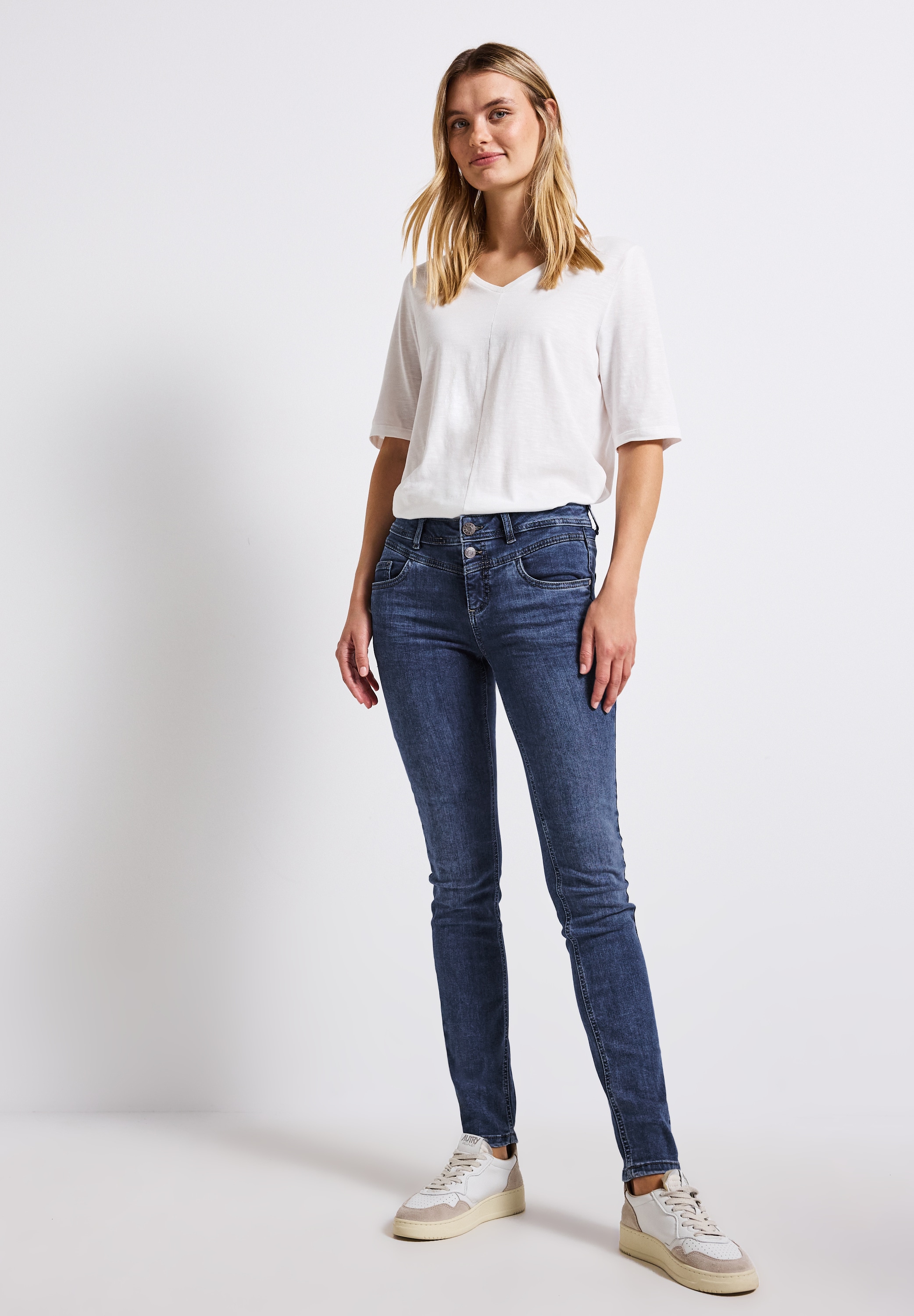 STREET ONE Slim-fit-Jeans, Middle Waist