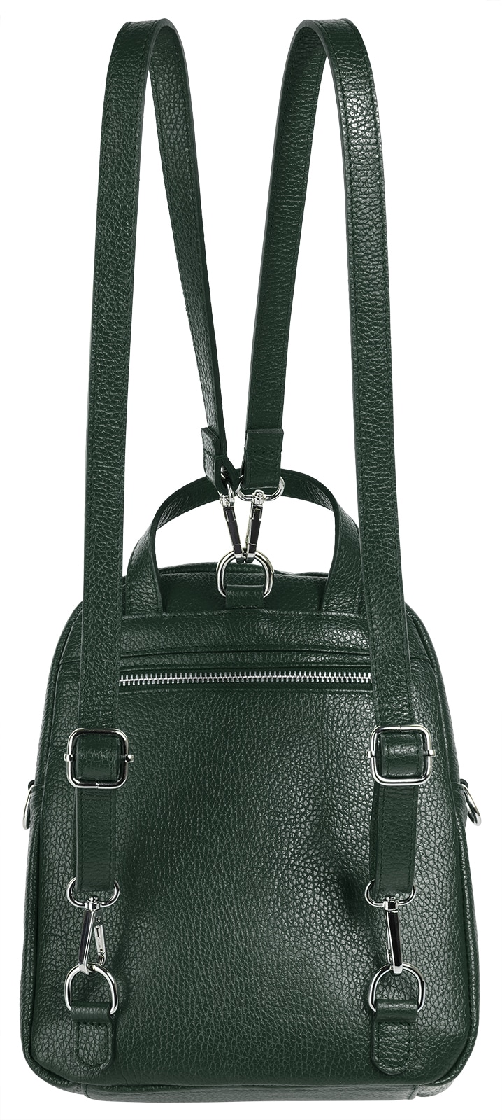 Cluty Cityrucksack, echt Leder, Made in Italy