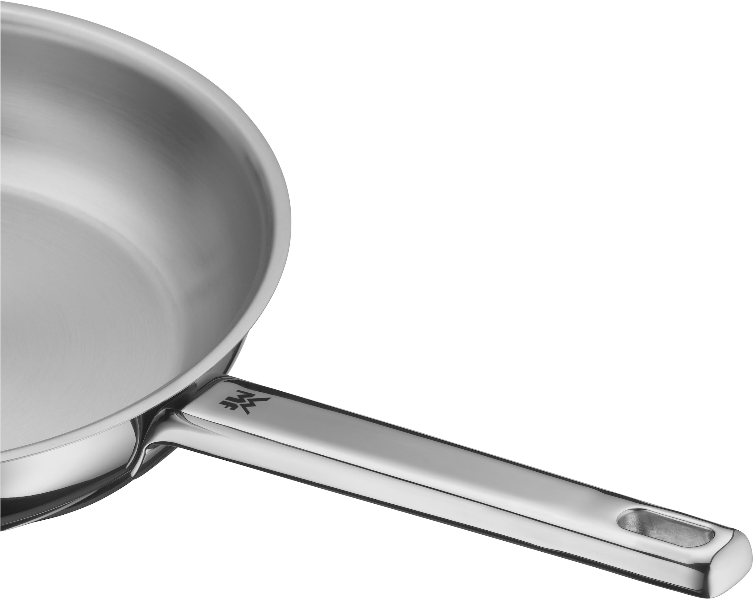 WMF Bratpfanne »Compact Cuisine«, Cromargan® Edelstahl Rostfrei 18/10, (1 tlg.), 24 cm, wärmereduzierender Hohlgriff, TransTherm-Allherdboden
