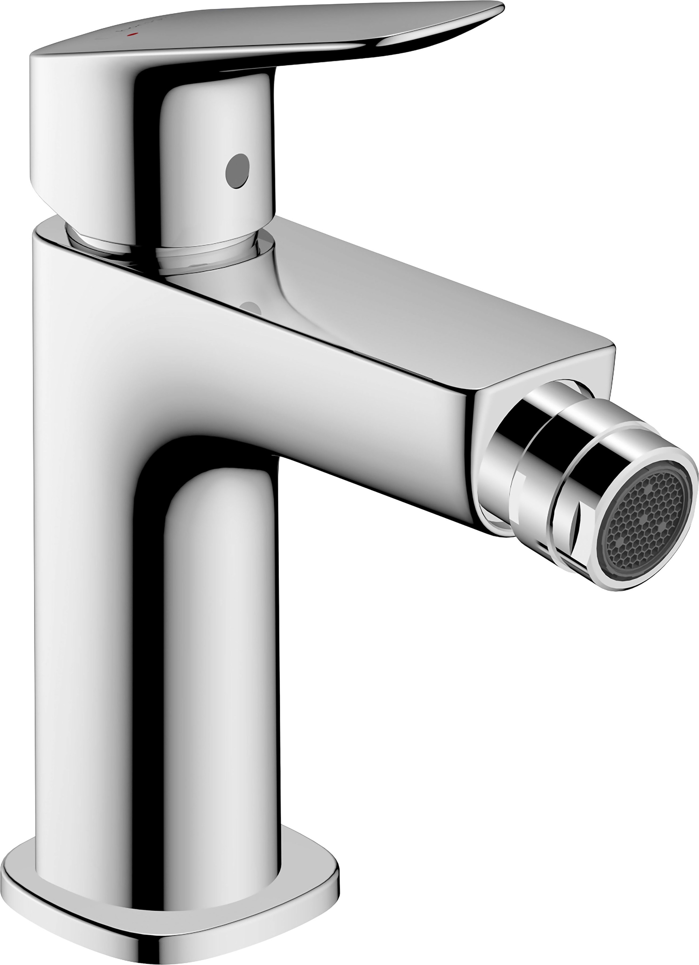 hansgrohe Bidetarmatur "Logis", 11cm, Fine mit Zugstangen-Ablaufgarnitur, chrom