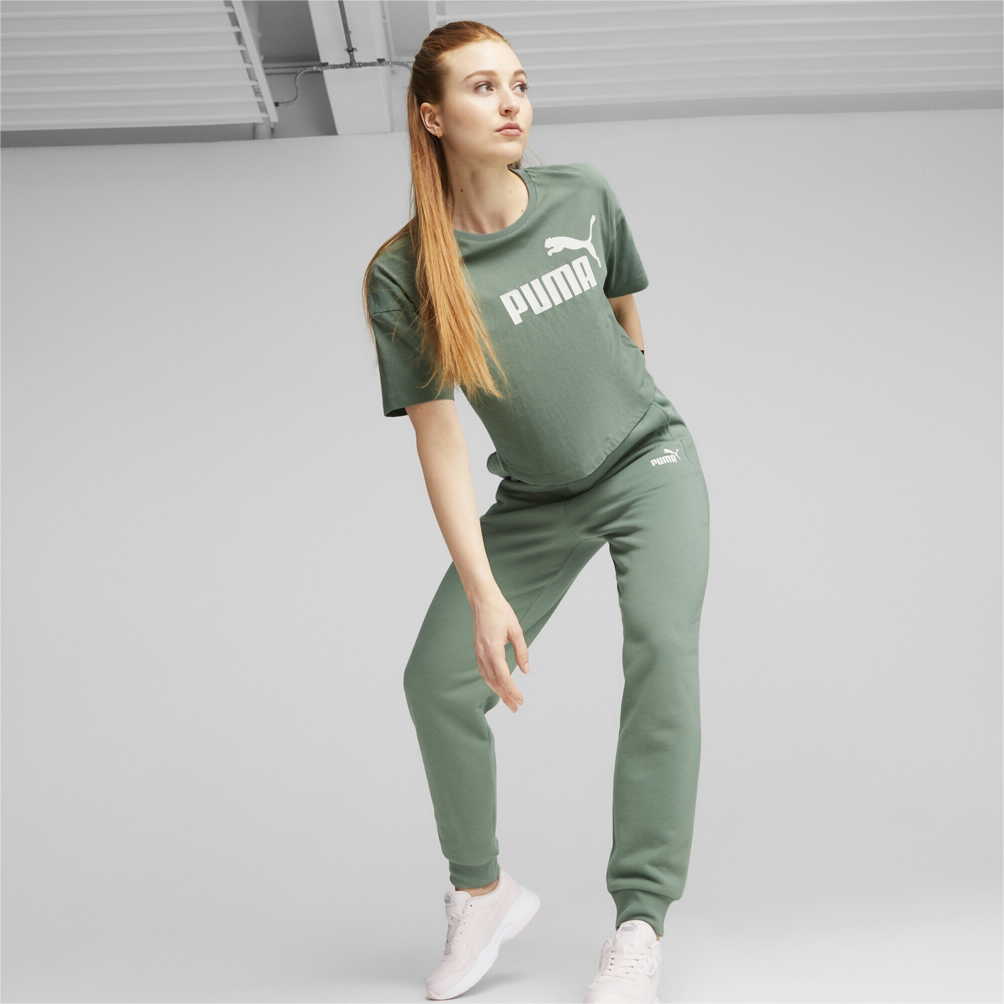 PUMA Crop-Top »Essentials Logo Cropped T-Shirt Damen«