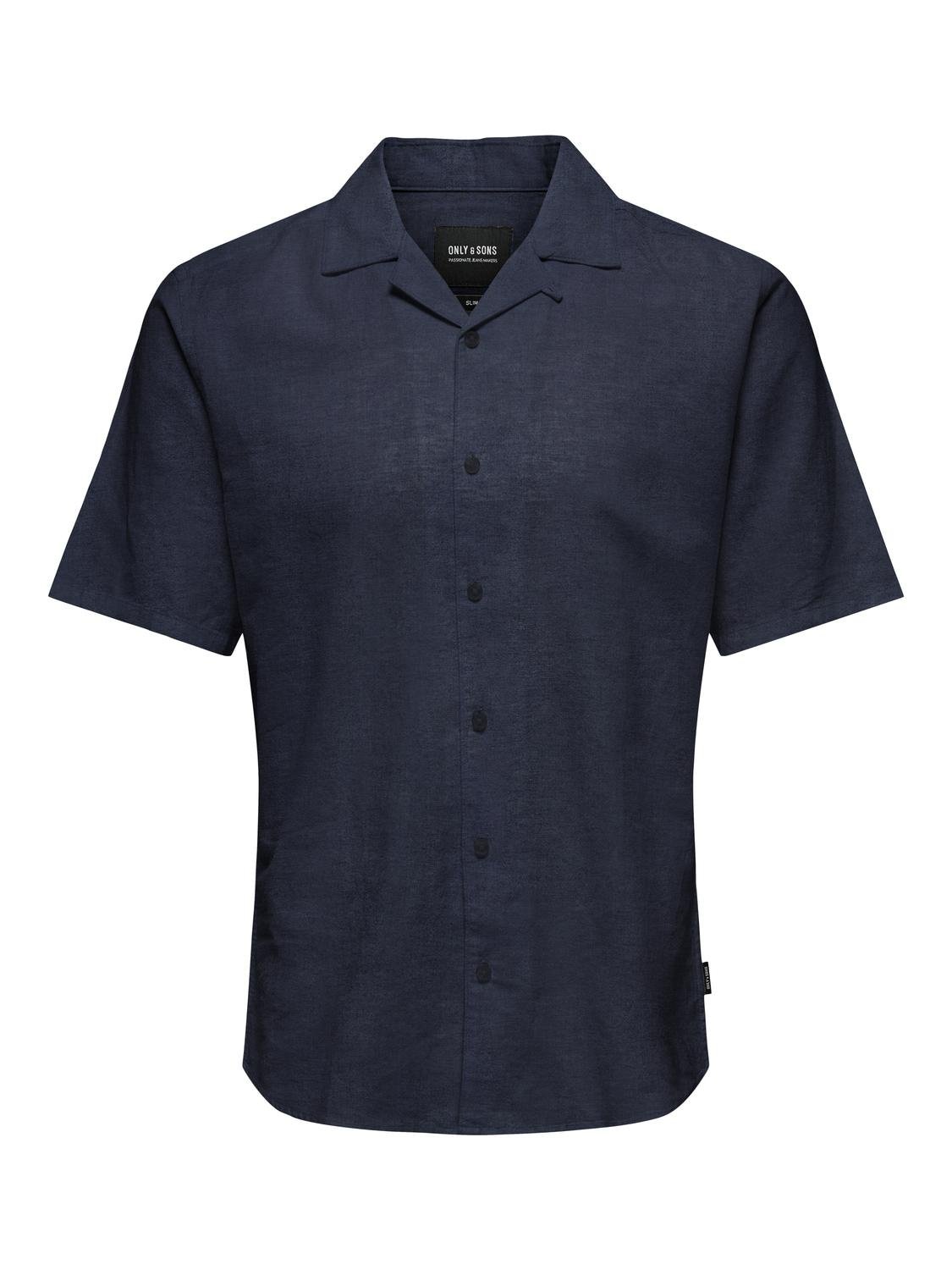 ONLY & SONS Kurzarmhemd »ONSCAIDEN SS SOLID RESORT LINEN NOOS«