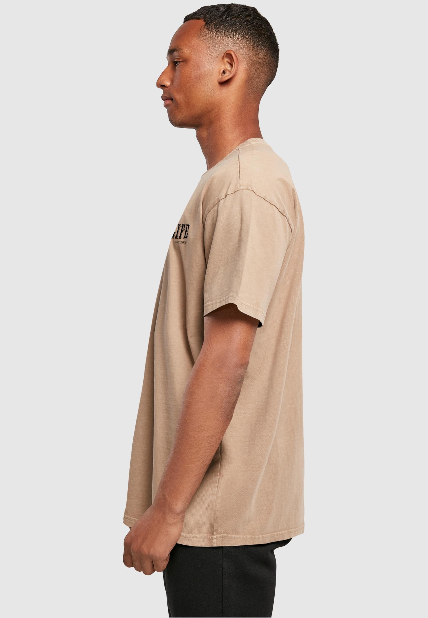 Merchcode T-Shirt »Merchcode Herren Life Acid Washed Oversized Tee«, (1 tlg.)