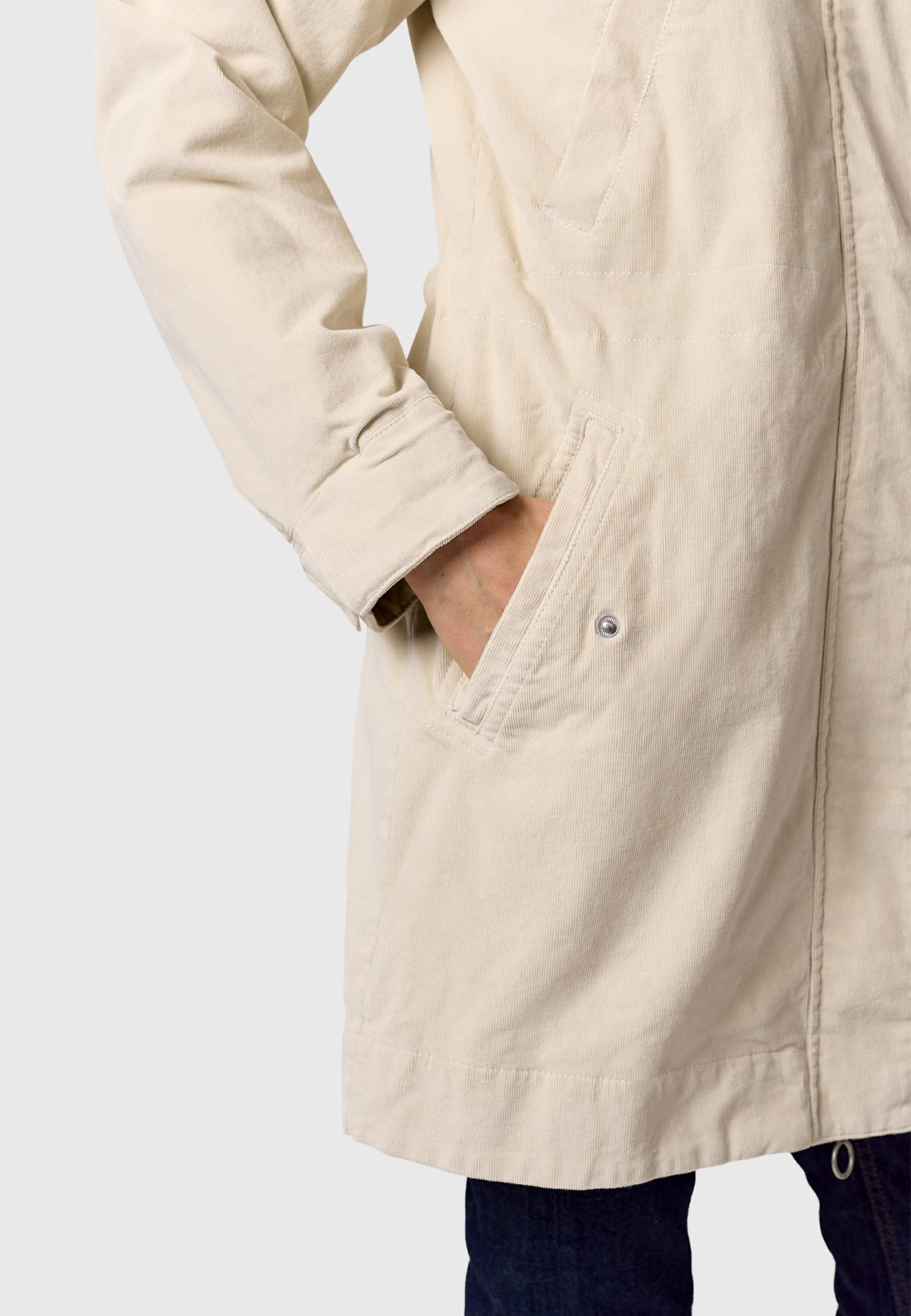 Ragwear Kurzmantel »Cannas Cordy YOUMODO« Übergangsmantel in Kord-Optik mit Kapuze