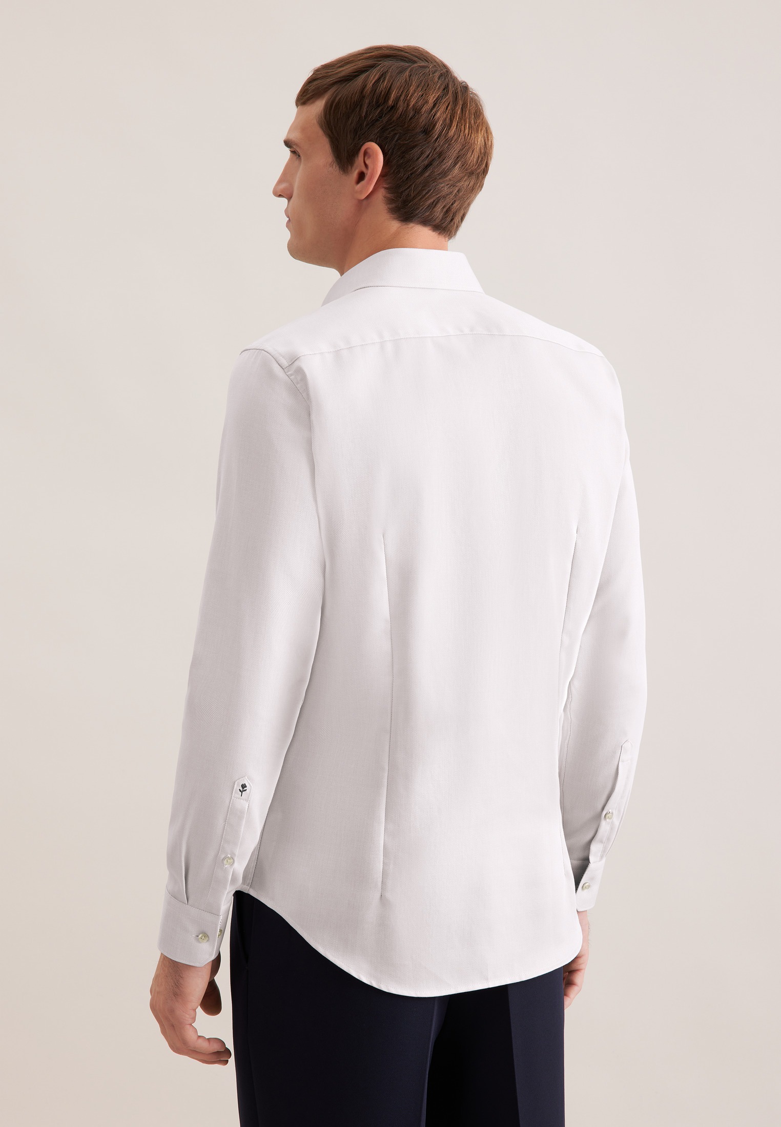 seidensticker Businesshemd "Schwarze Rose" Slim 1/1 Kentkragen Struktur günstig online kaufen