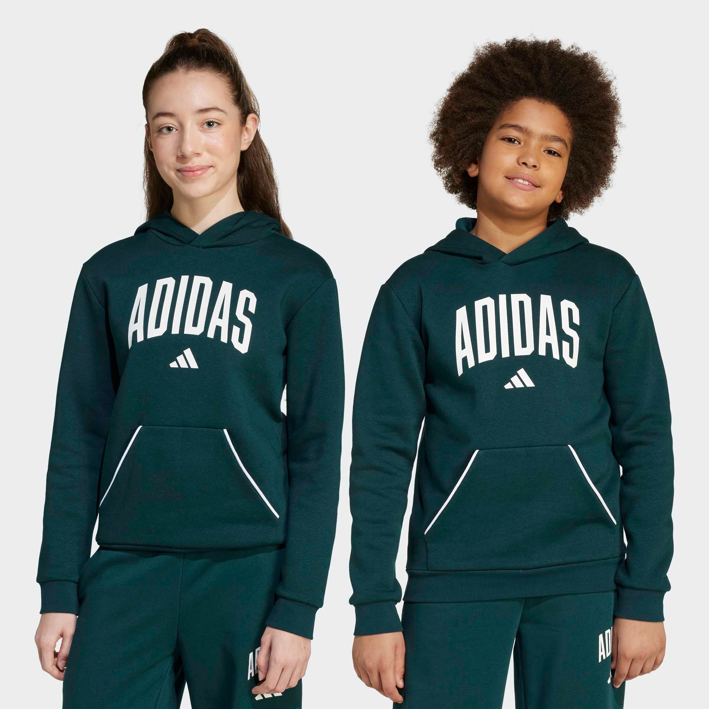 adidas Sportswear Kapuzensweatshirt "SEASONALS ESSENTIALS COLLEGIATE TYPOGRAPHY KIDS HOODIE"