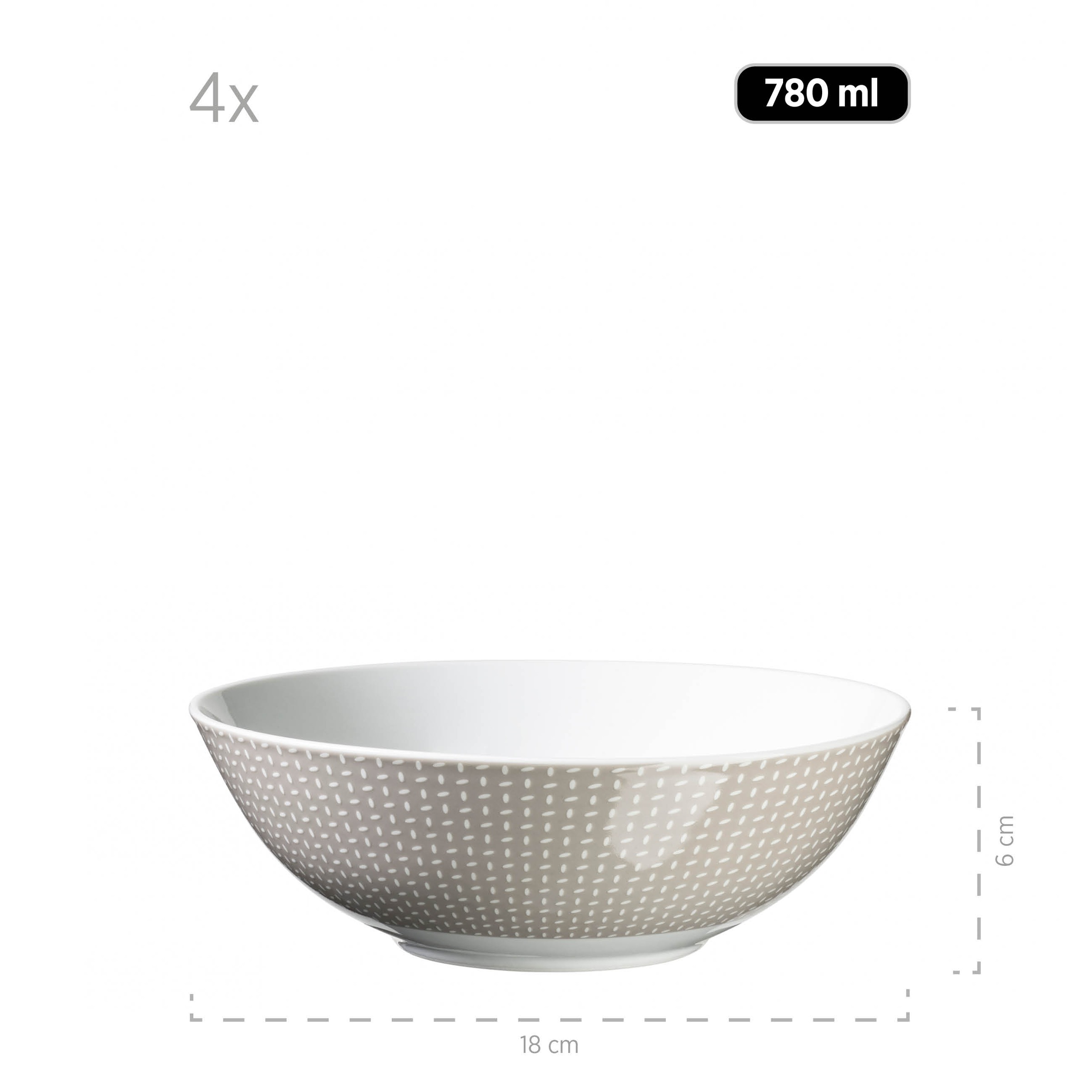 MÄSER Kombiservice »KITCHEN TIME II, Geschirr-Set, Porzellan«