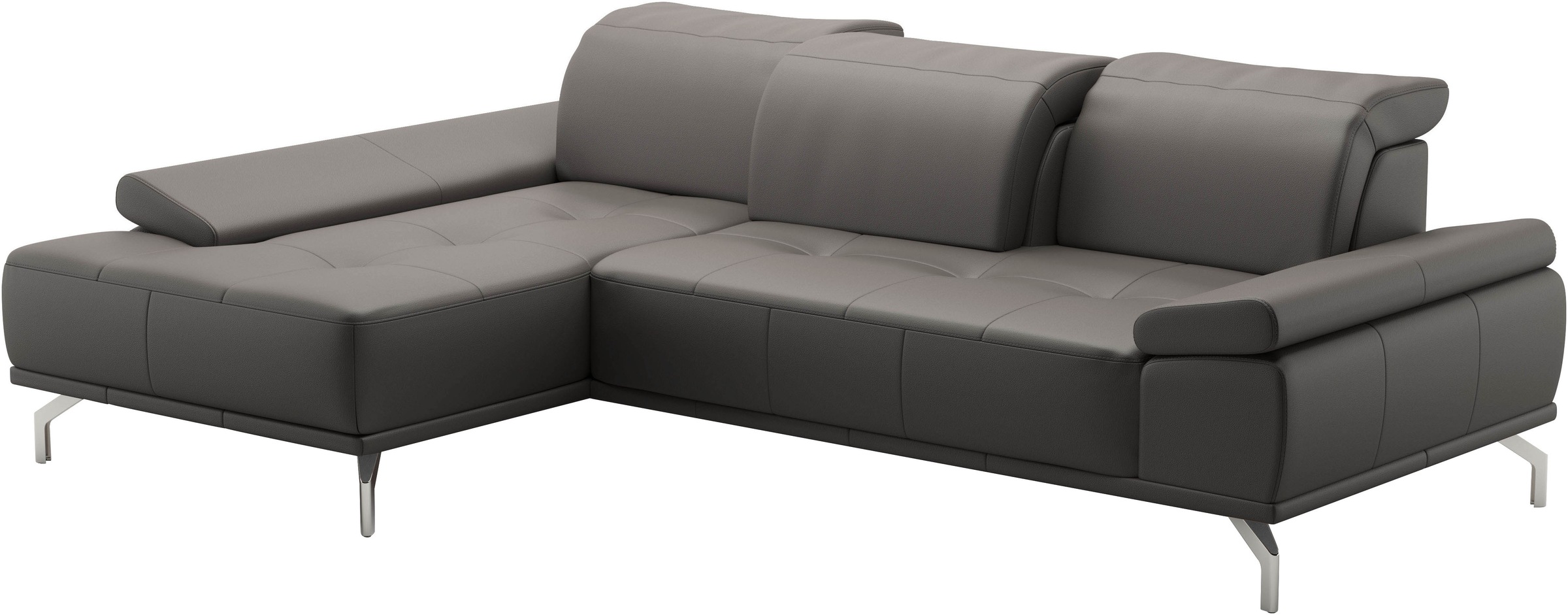 Places of Style Ecksofa »Caluna«, Inkl.Sitztiefenverstellung, wahlweise mit Kopf- und Armteilverstellung