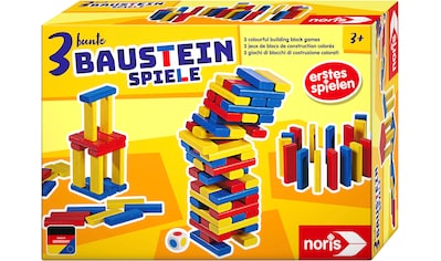Spiel »3 bunte Bausteinspiele«, Made in Germany