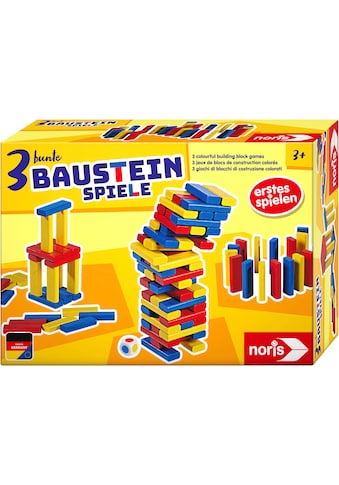 Spiel »3 bunte Bausteinspiele«, Made in Germany