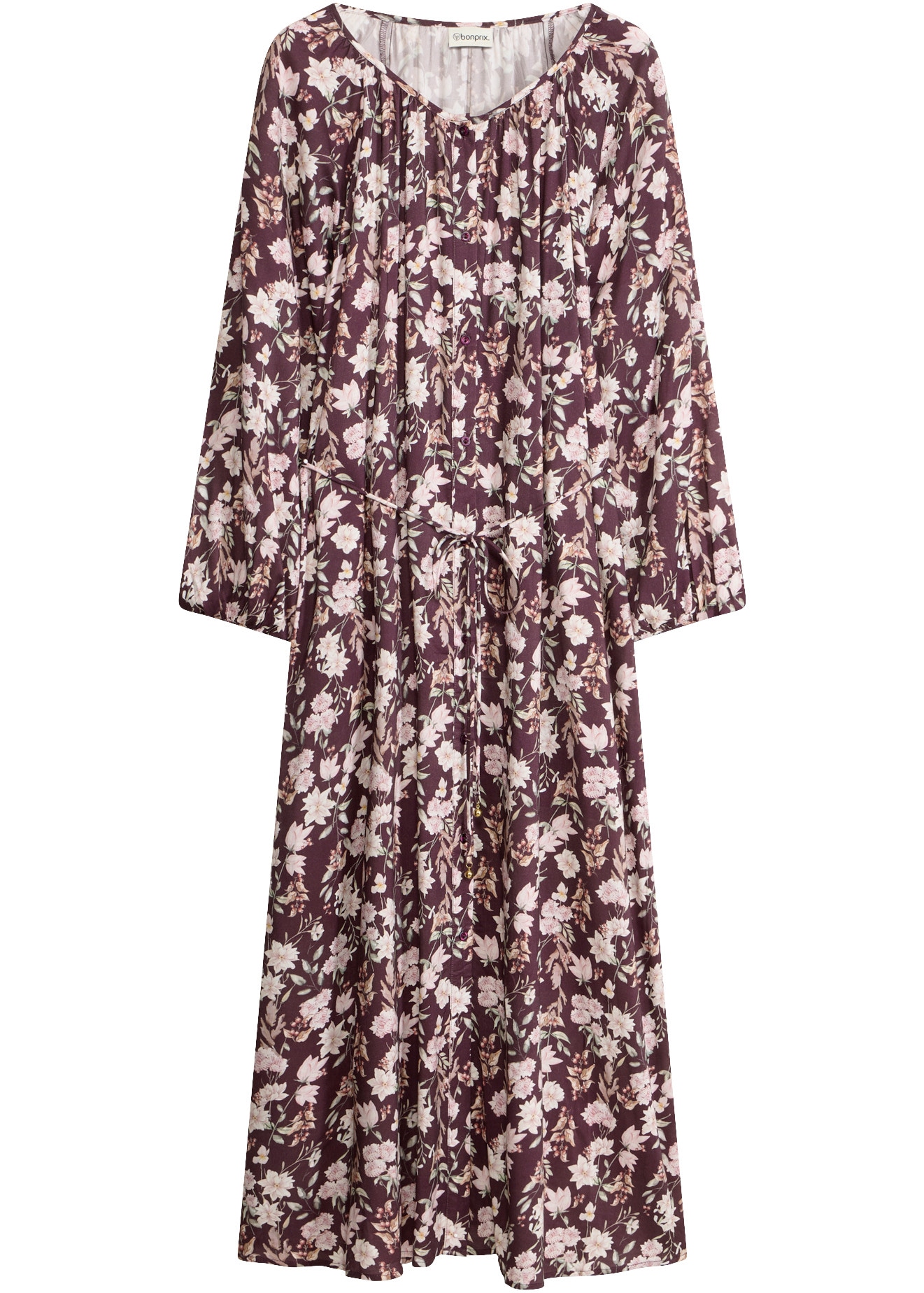 bonprix Maxikleid lässig geschnitten, mit Langarm