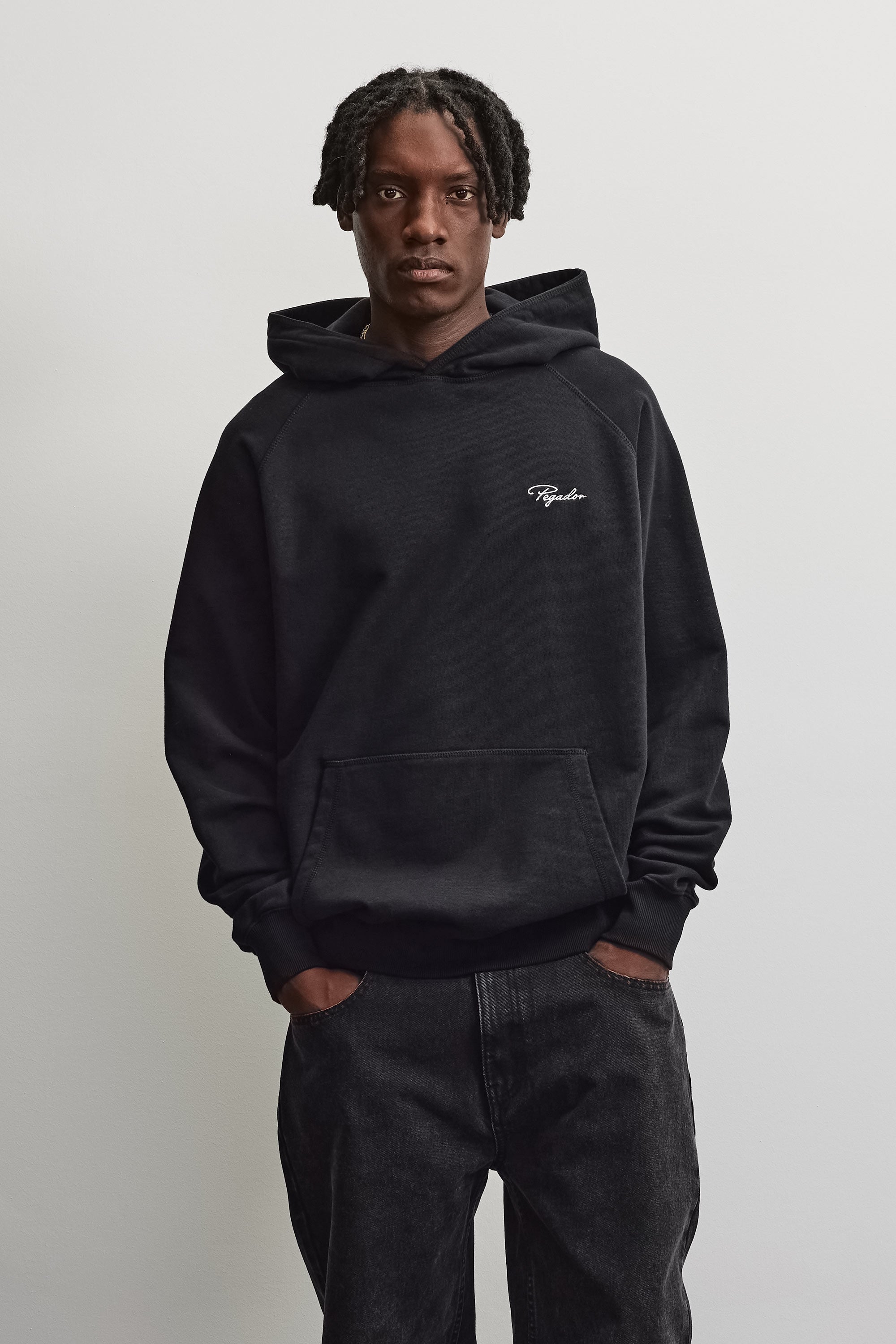 PEGADOR Kapuzensweatshirt "Signar Terry Raglan Hoodie", Baumwollmischung, regular fit