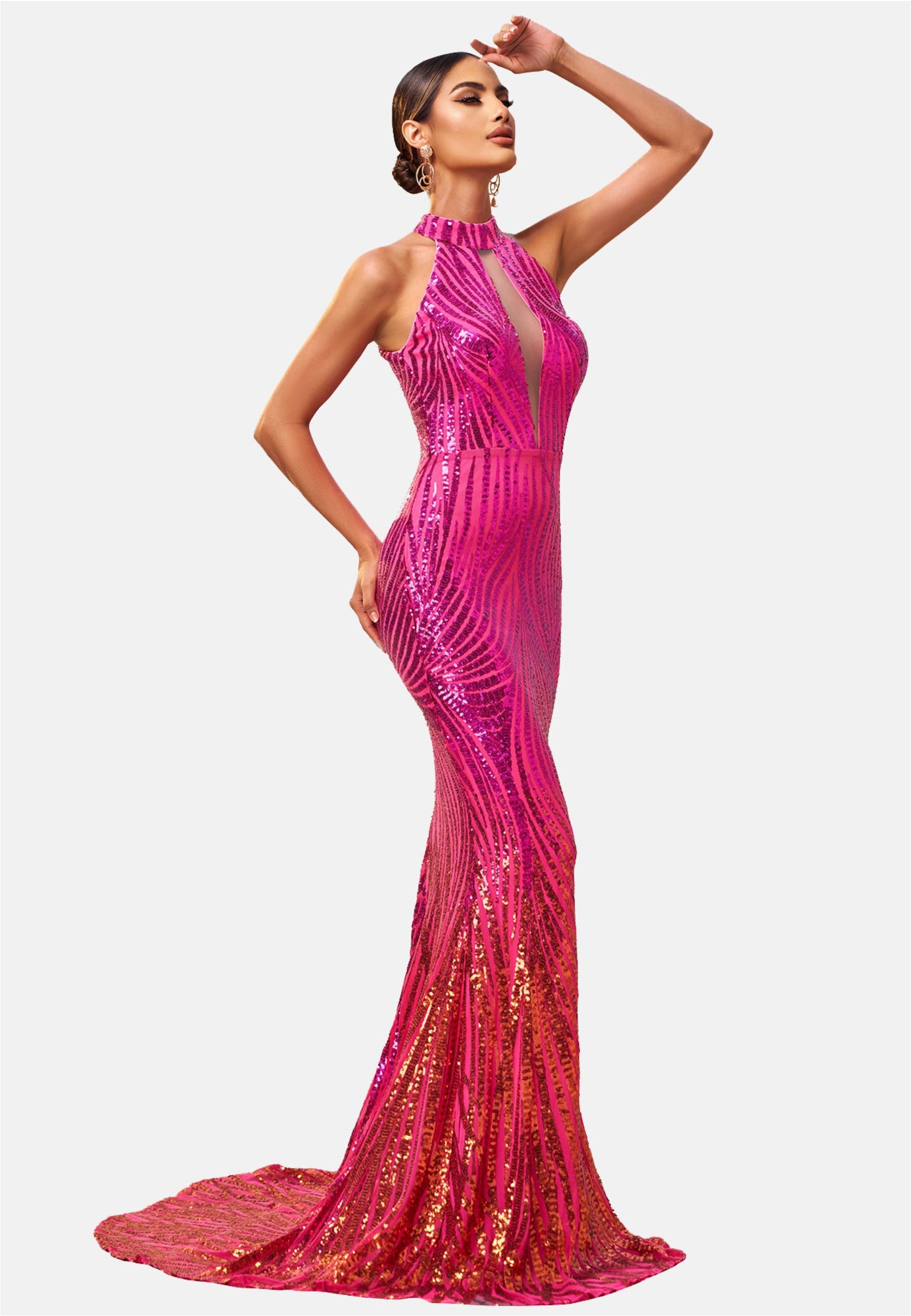 Moda Minx Jerseykleid »Kara Long Dress«, im angesagten Mermaid-Schnitt