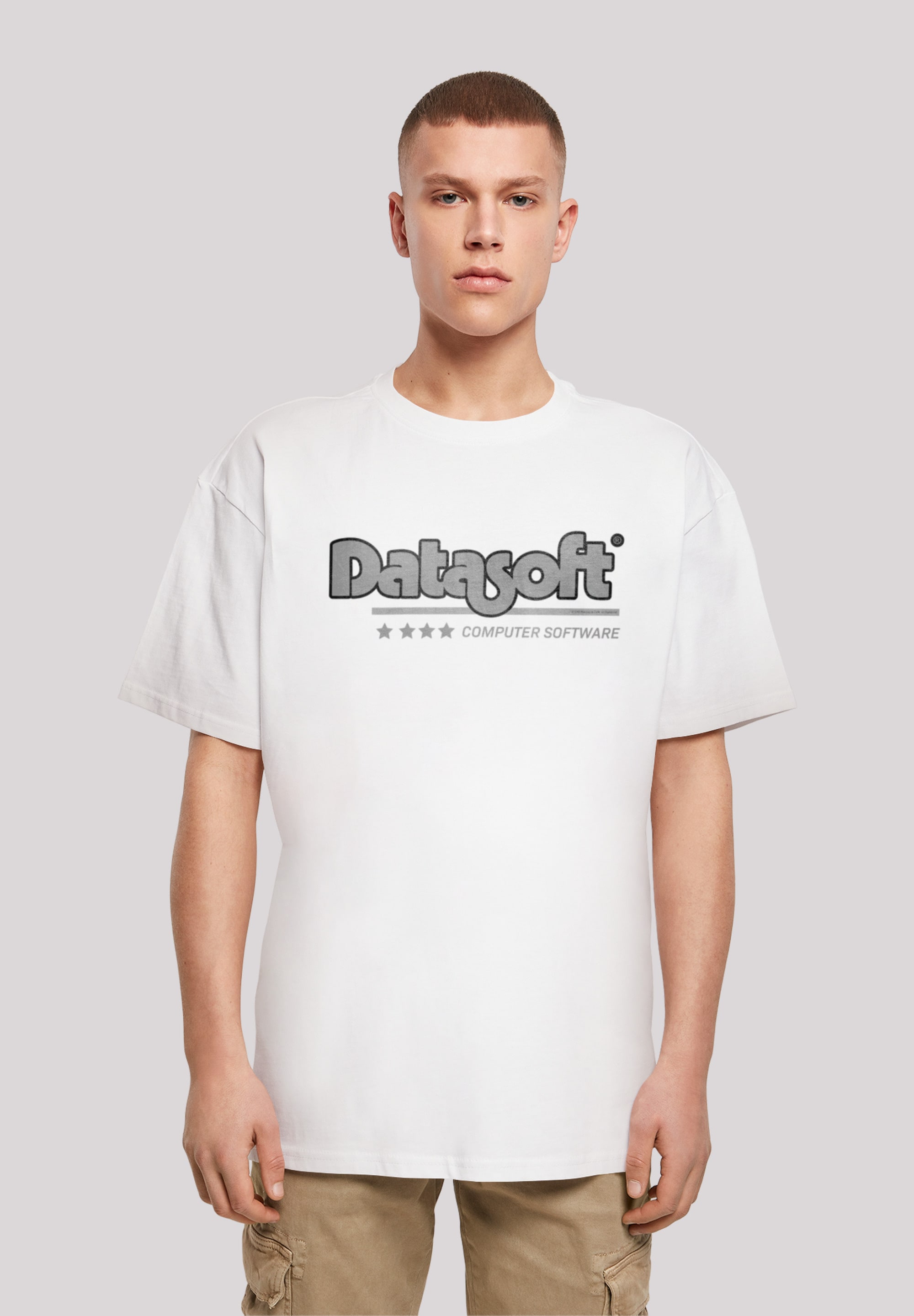 T-Shirt »DATASOFT Logo black Retro Gaming SEVENSQUARED«, Print
