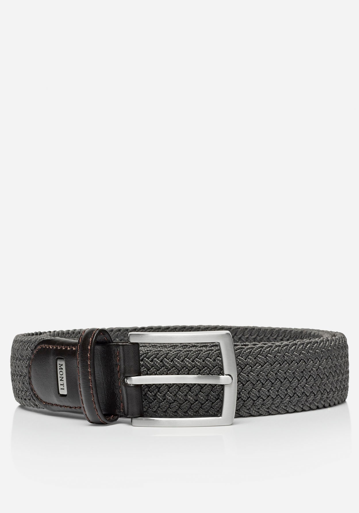 MONTI Ledergürtel "HAMBURG", 3,5 cm breit, Elastischer Flechtgürtel, Casual günstig online kaufen