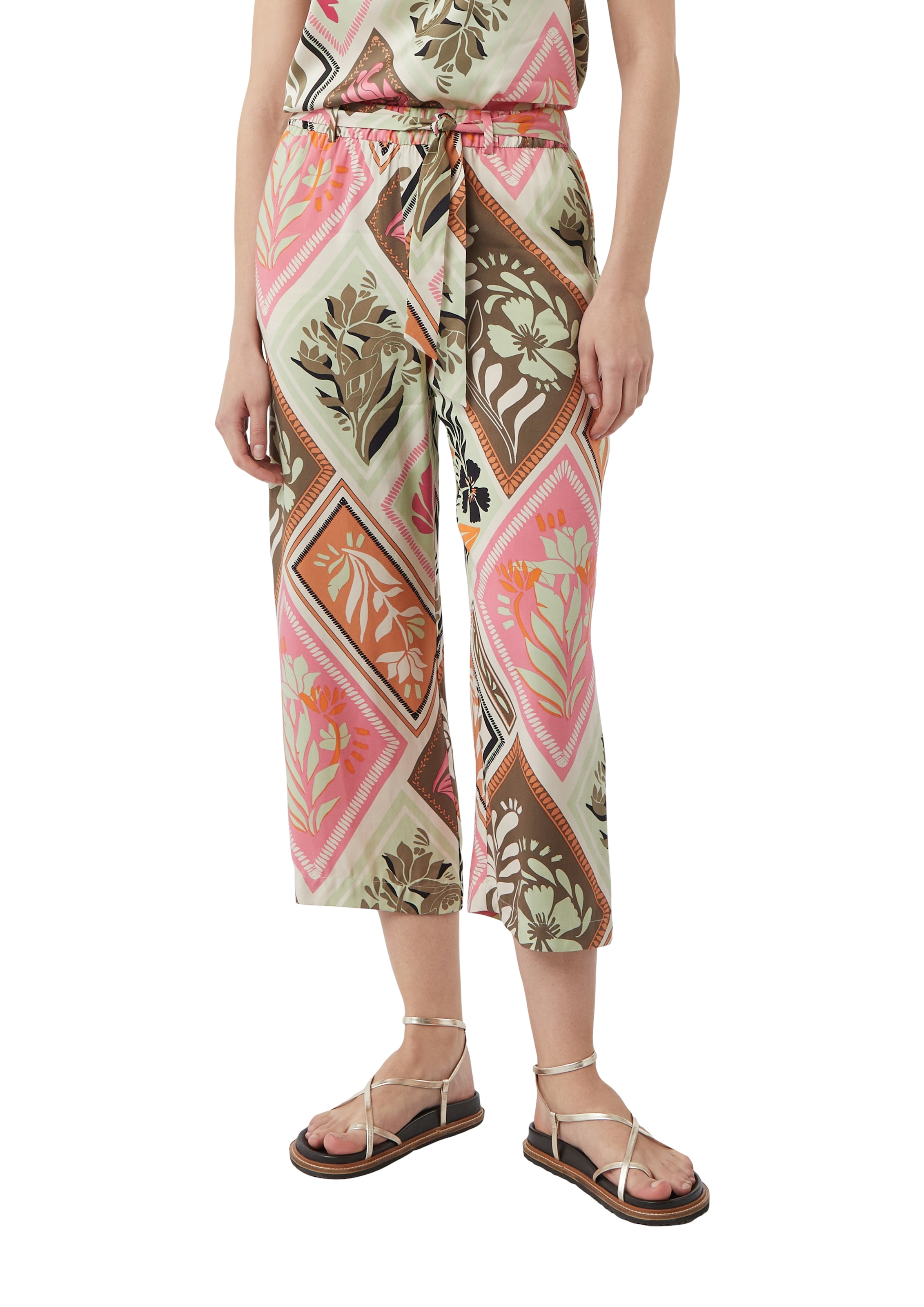 Comma 7/8-Hose, mit floralem Muster günstig online kaufen