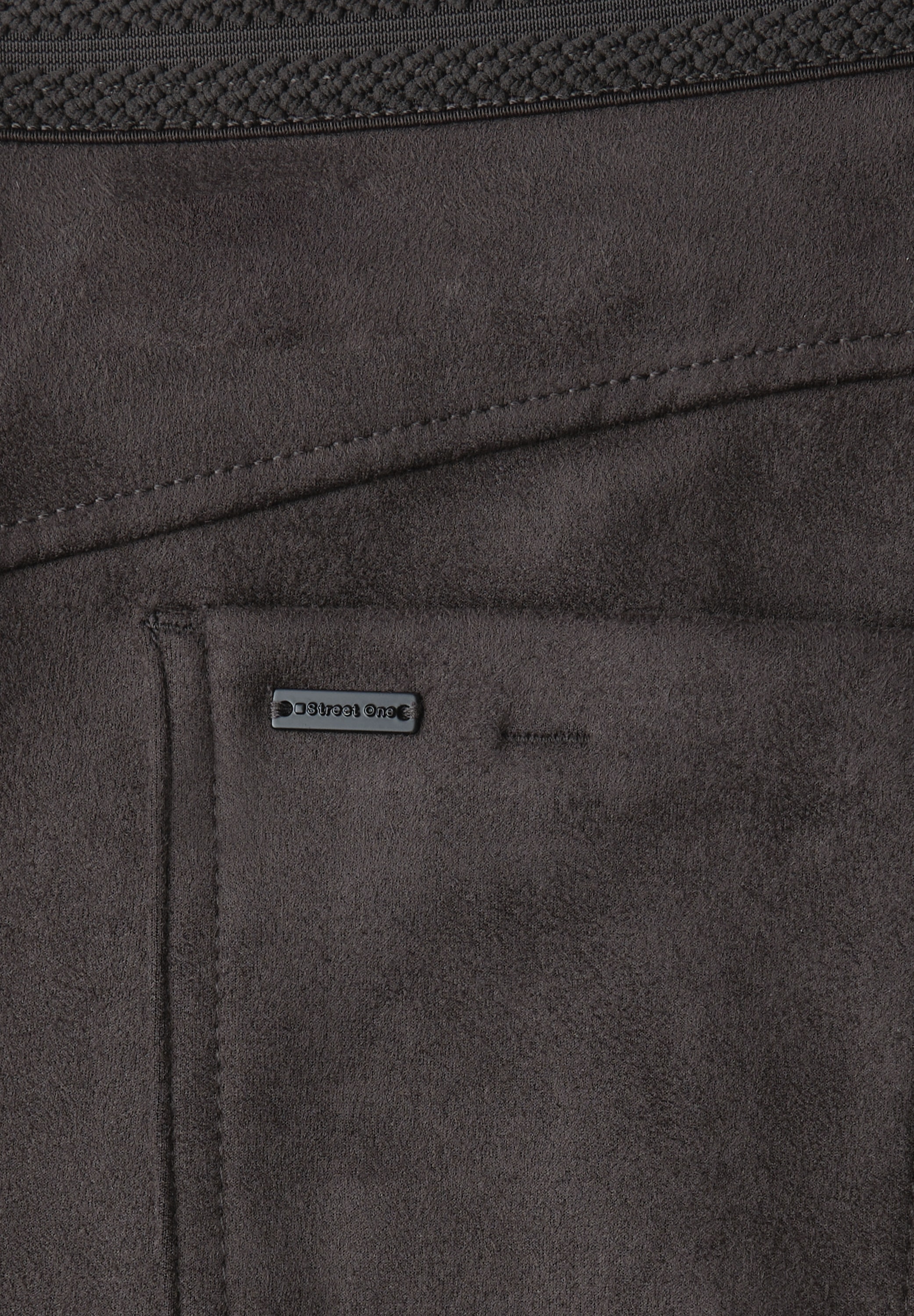 STREET ONE Stoffhose  aus Velour