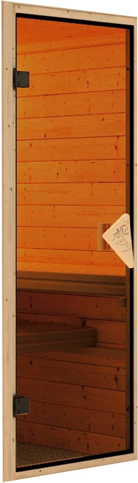 welltime Sauna »Artja«, naturbelassen mit Ofen 9 kW Bio ext. Steuerung