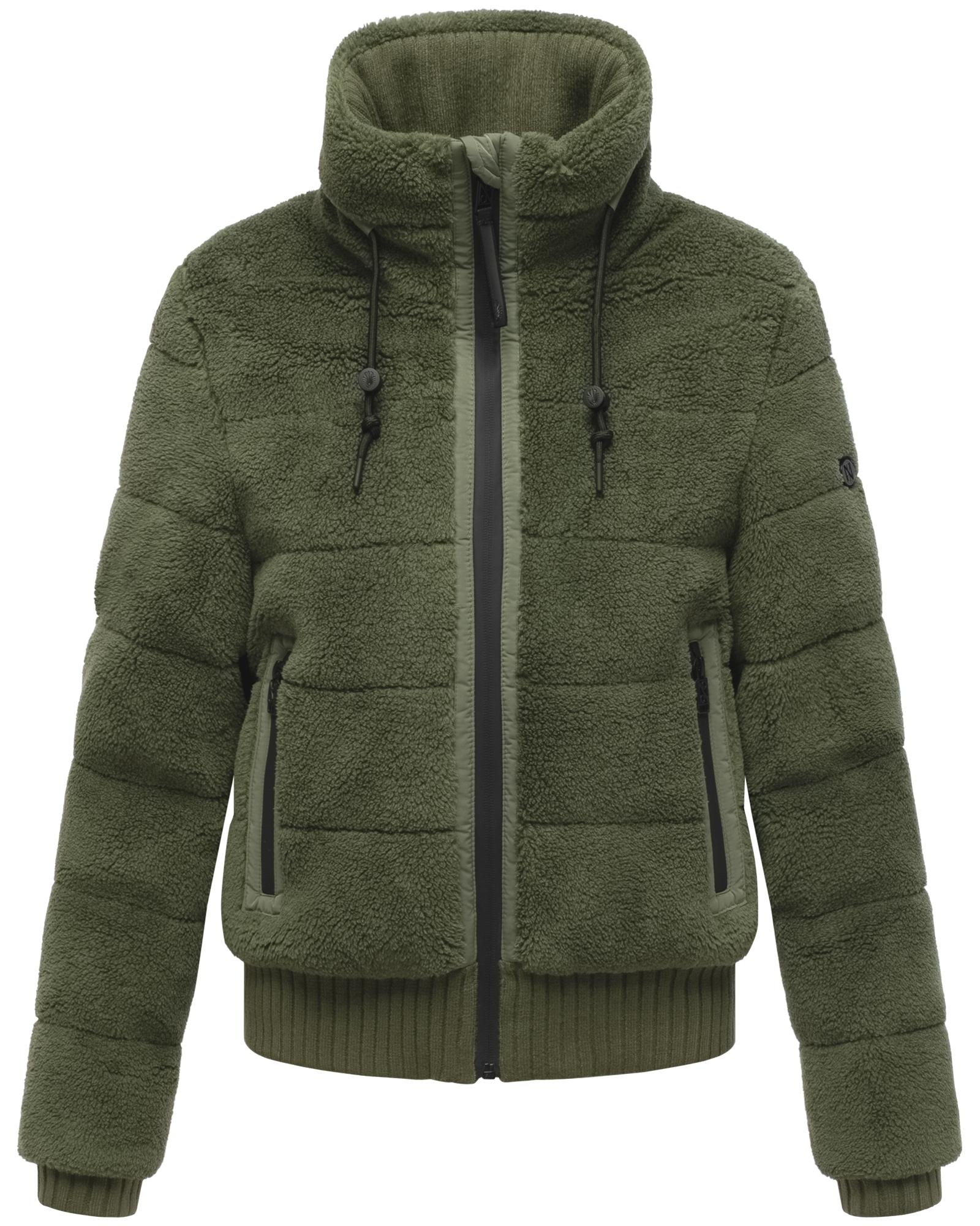Navahoo Plüschjacke "Schneepuder 14" warme Damen Teddyjacke für den Winter günstig online kaufen
