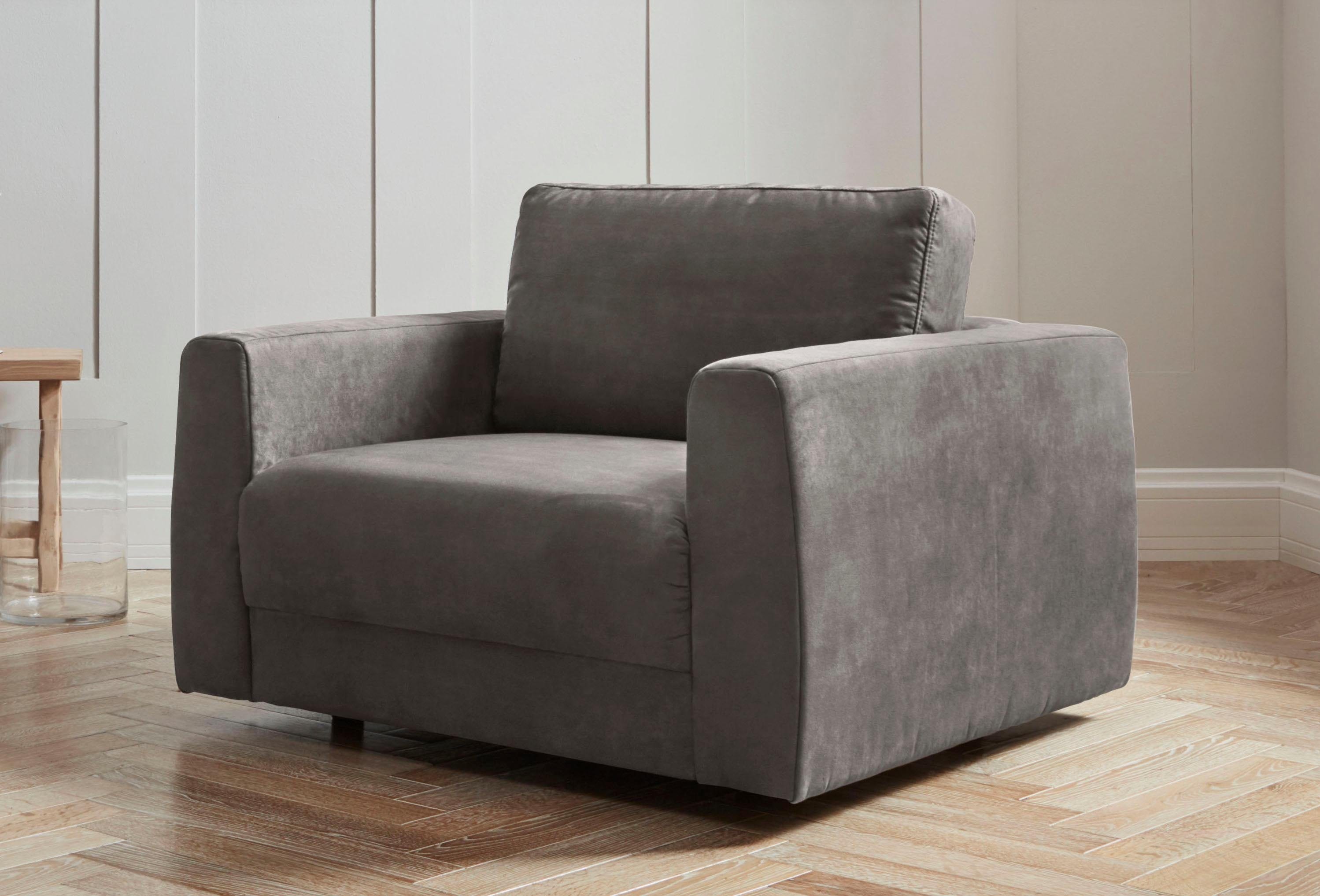 OTTO home Sessel "Hobro Loungesessel" in 3 Bezugsqualitäten in vielen Farben