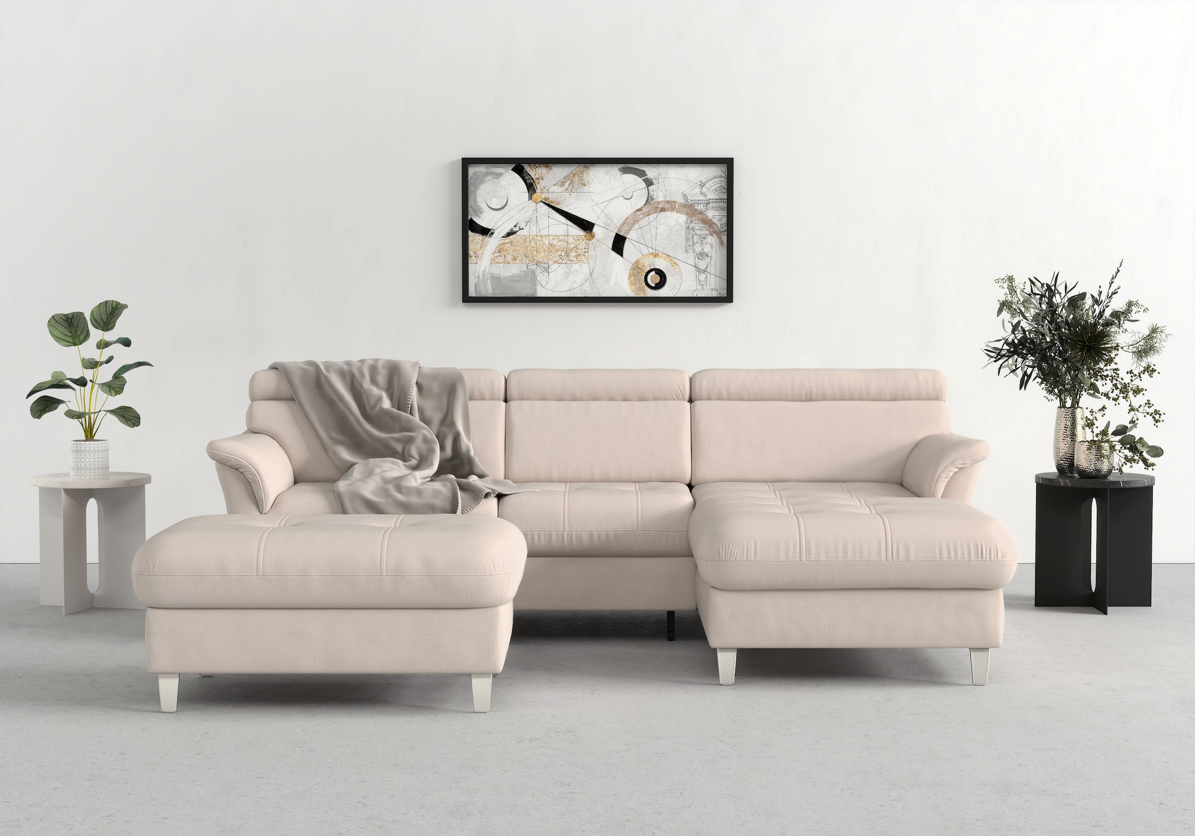 sit&more Ecksofa "Marano L-Form" inklusive Kopfteilverstellung, optional Schlaffunktion & Bettkasten