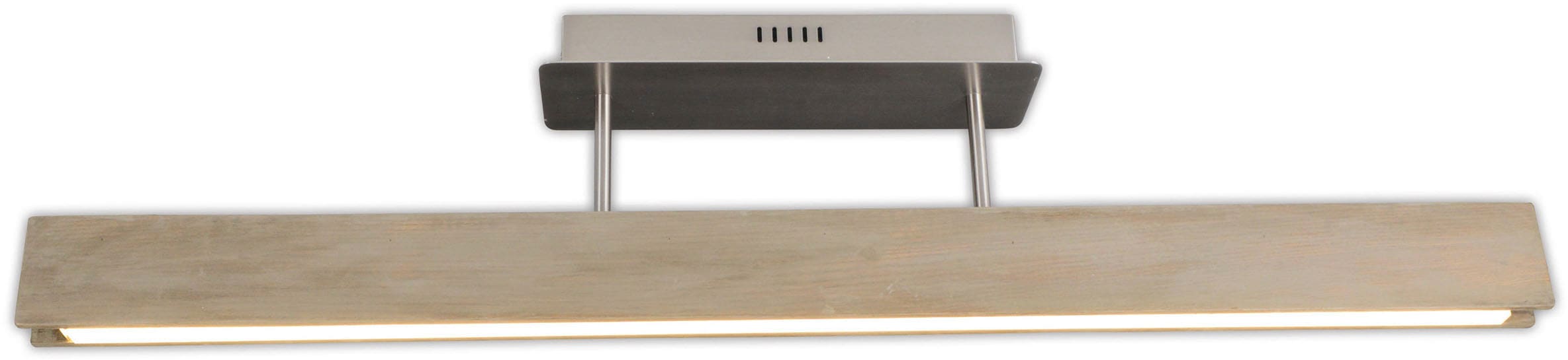 näve LED Deckenleuchte »Straight« LED-Modul 1 Stk. Warmweiß dimmbar mit Wanddimmer, Holzkorpus aus Esche, L: 97,5cm, LED warmweiß