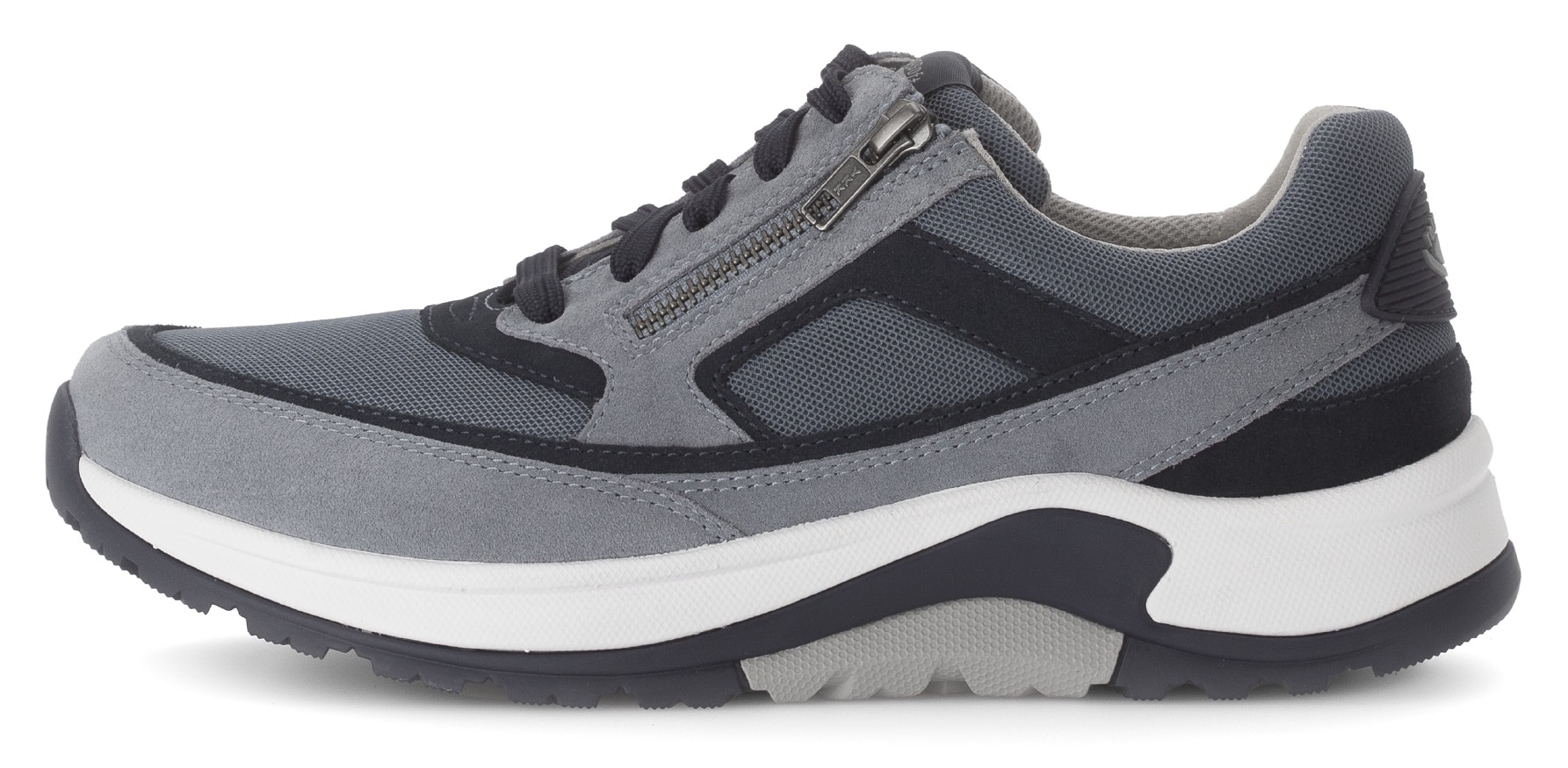 Gabor Rollingsoft Keilsneaker, Schnürschuh, Halbschuh, Freizeitschuh, Außenreißverschluss, G-Weite