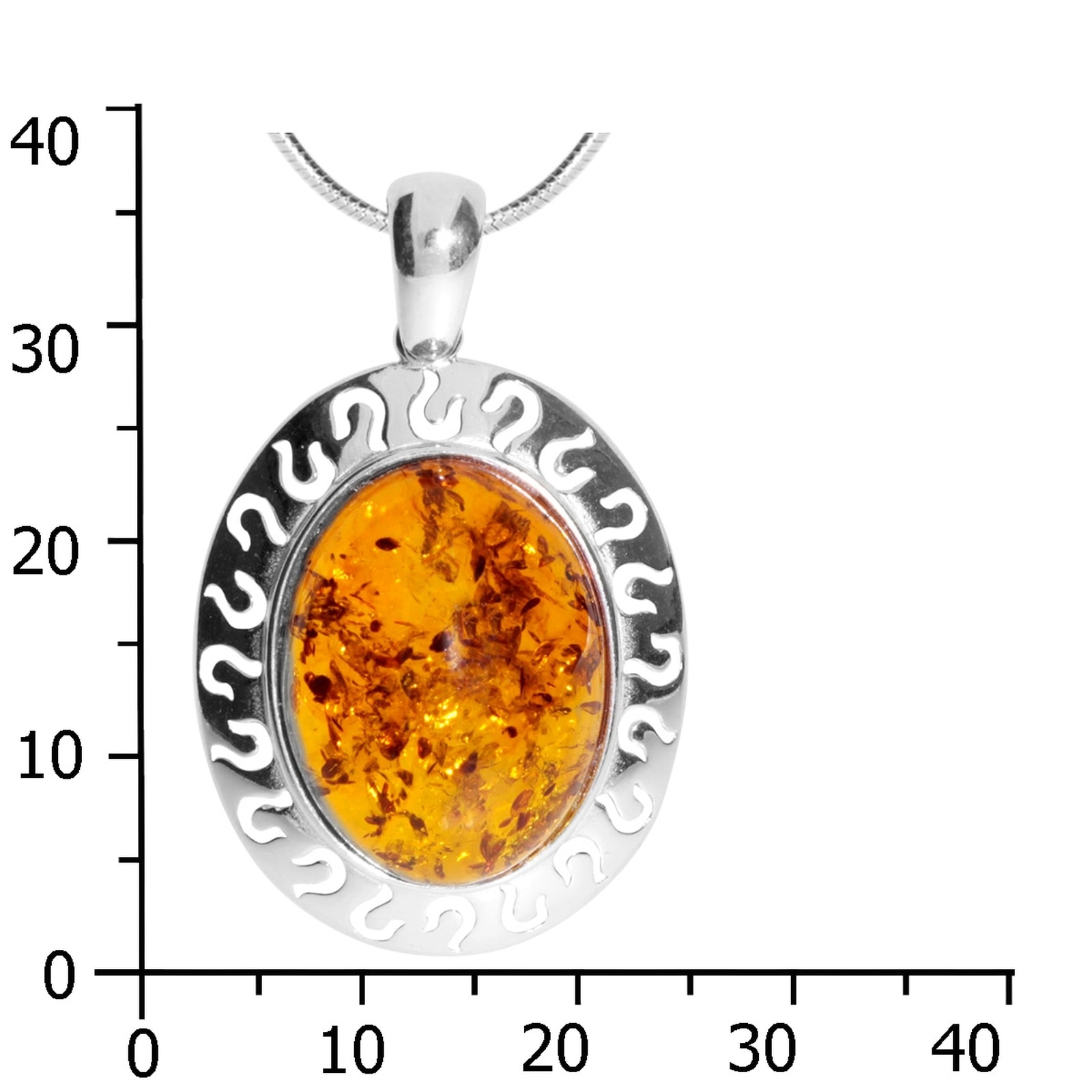 OSTSEE-SCHMUCK Kette mit Anhänger »Ostsee-Schmuck Kette mit Anhänger Michelle«, (2 tlg.)