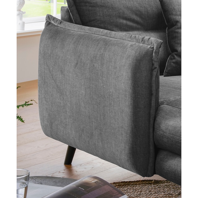 INOSIGN Loveseat »Lazio«, moderner Sessel mit einer bequemen Polsterung, 2  Stk. Zierkissen | BAUR