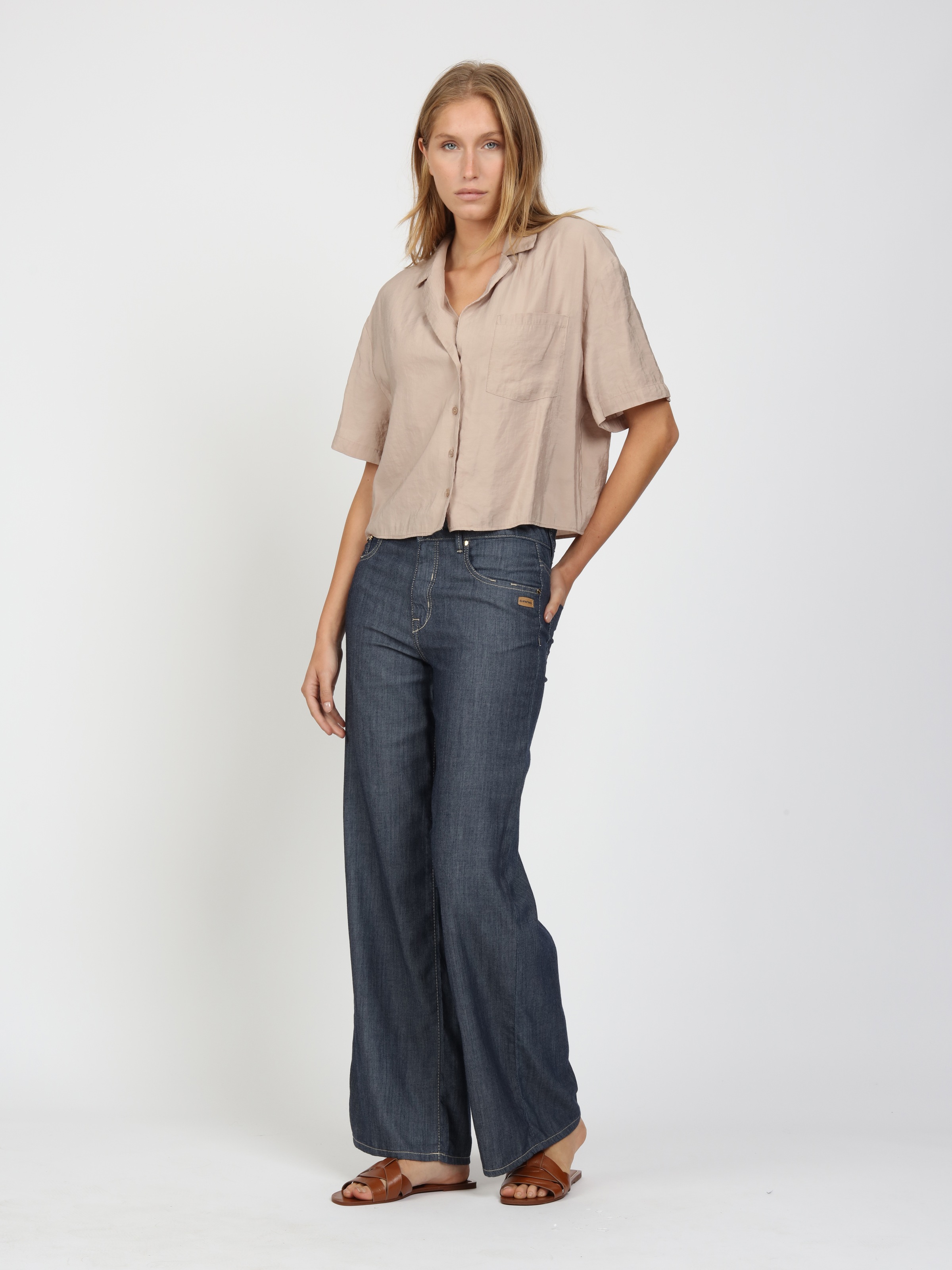 GANG Weite Jeans »94CARLOTTA« Light Denim, mit Lyocell