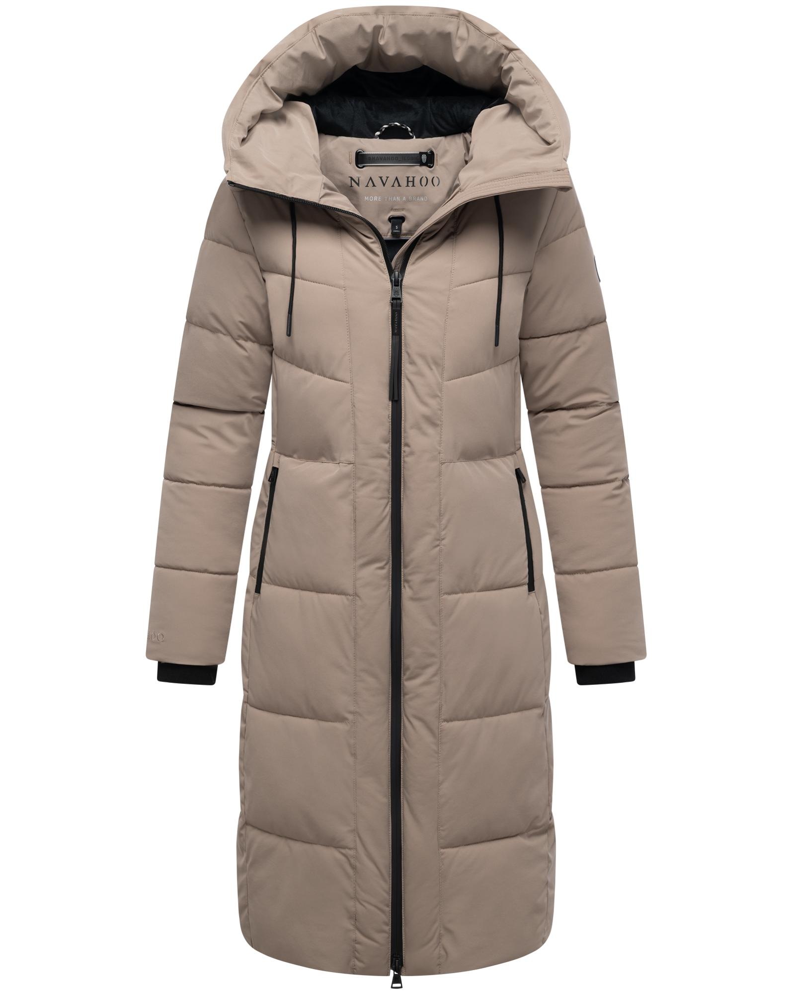 Navahoo Steppmantel »Schokokuss XIV«, Warmer Damen gesteppter Wintermantel mit Kapuze